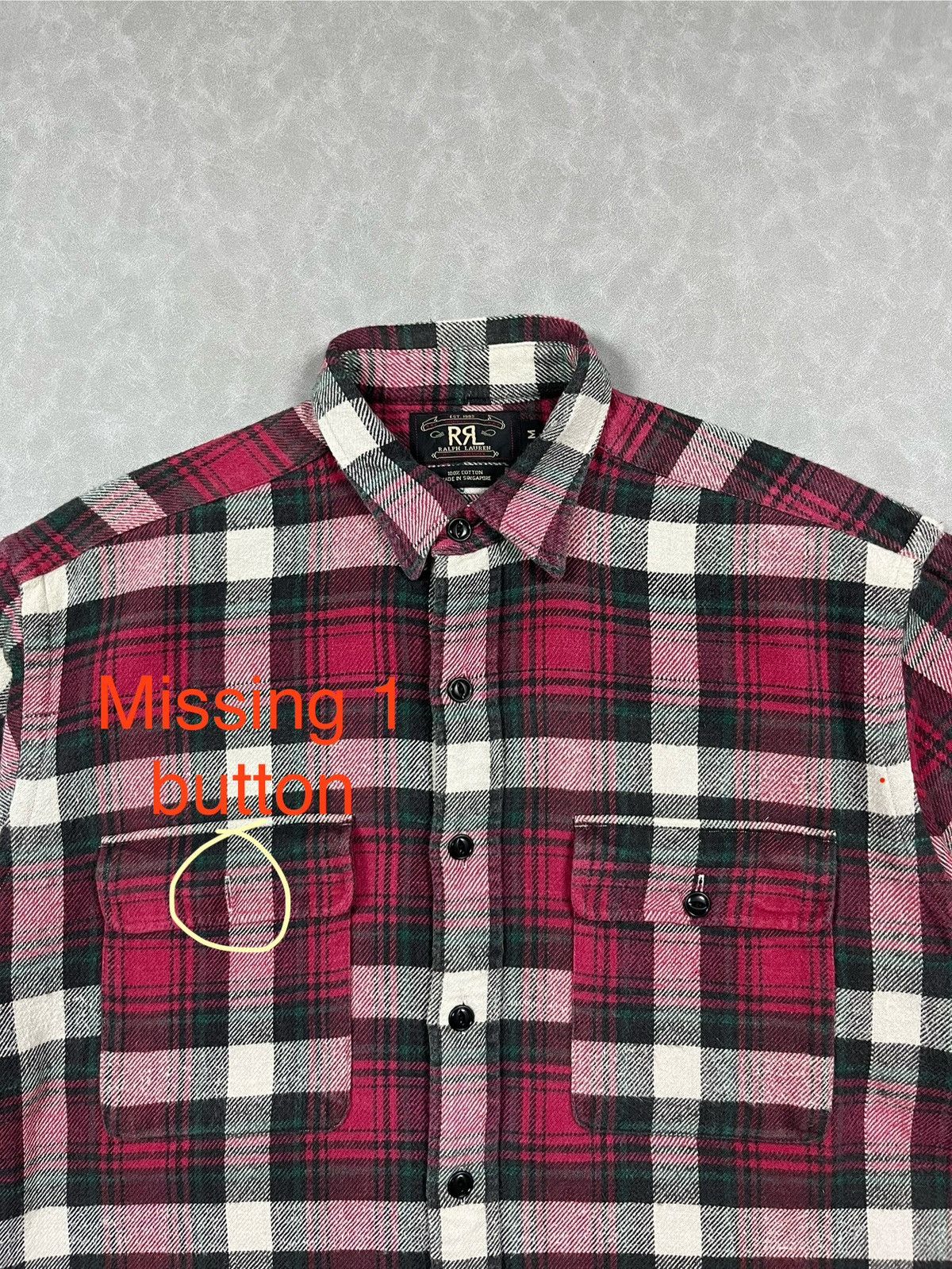 RRL Ralph Lauren RRL flannel plaid Size US XL / EU 56 / 4 - 13 Thumbnail