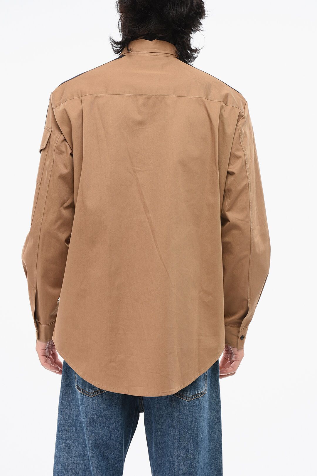 Alexander McQueen og1mm0925 Long Sleeved Shirt in Brown Size US M / EU 48-50 / 2 - 2 Thumbnail