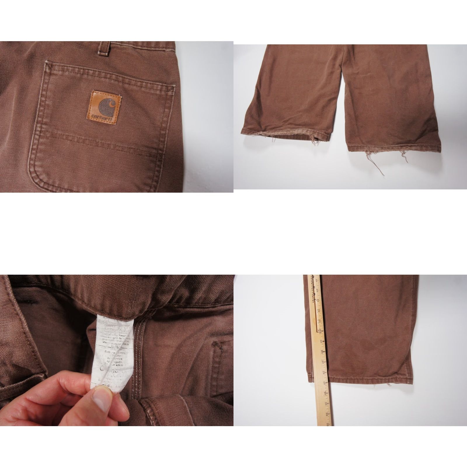 Carhartt Carhartt Brown Canvas Carpenter Pants Mens 40x29 Utility Straight Leg Workwear Size US 40 / EU 56 - 8 Thumbnail