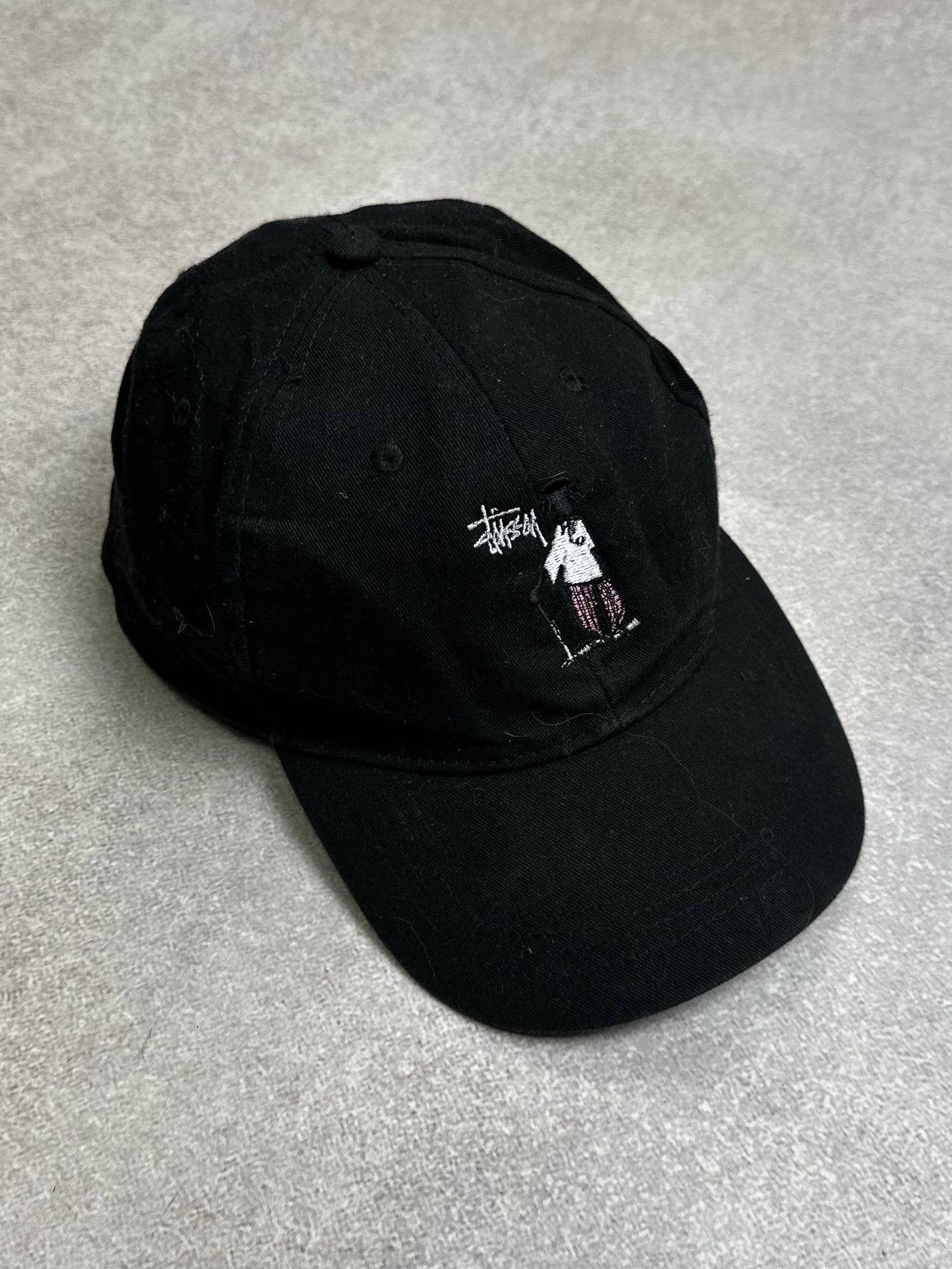 Stussy Vintage Stussy Shadow Man Black Cap Rare Size ONE SIZE - 1 Thumbnail