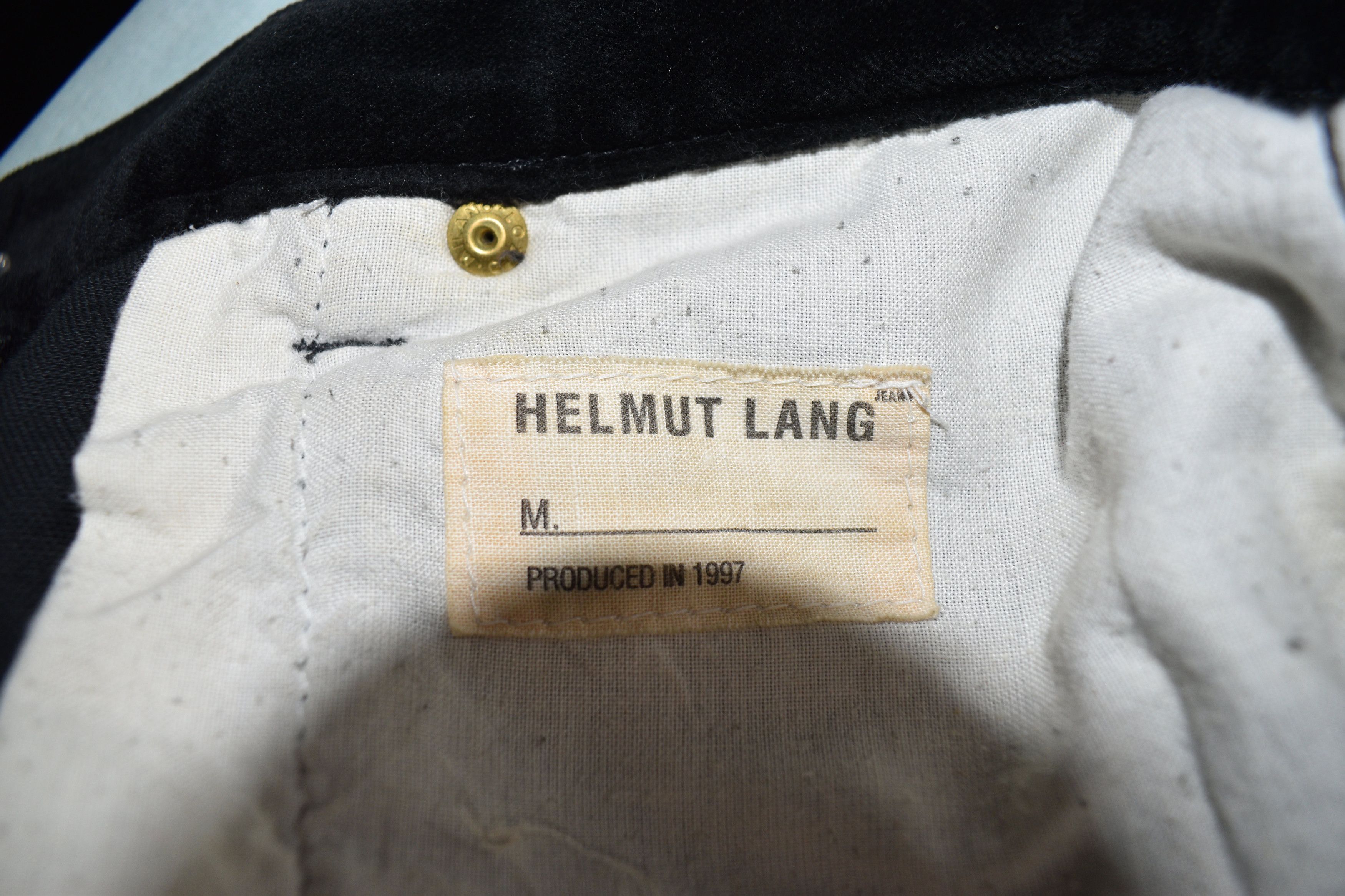 Helmut Lang Helmut Lang 1997 Jeans GTR Velvet Holster Pants Black Size US 29 - 4 Thumbnail