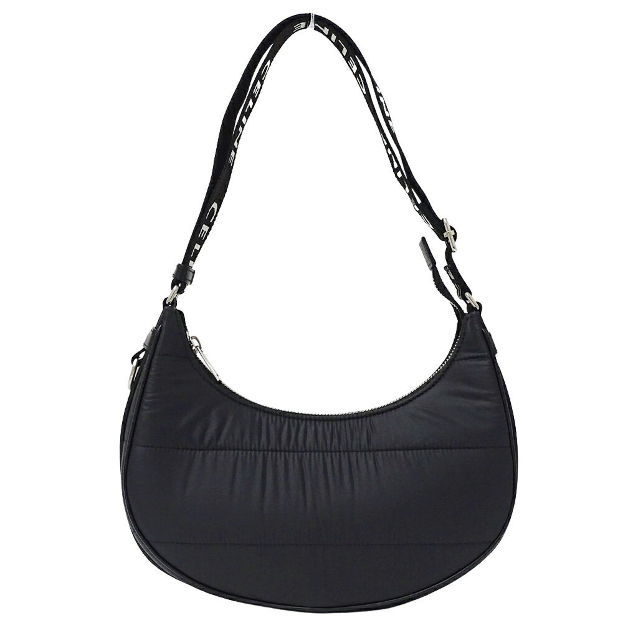 Celine Women's Shoulder Bag Ava Nylon Black