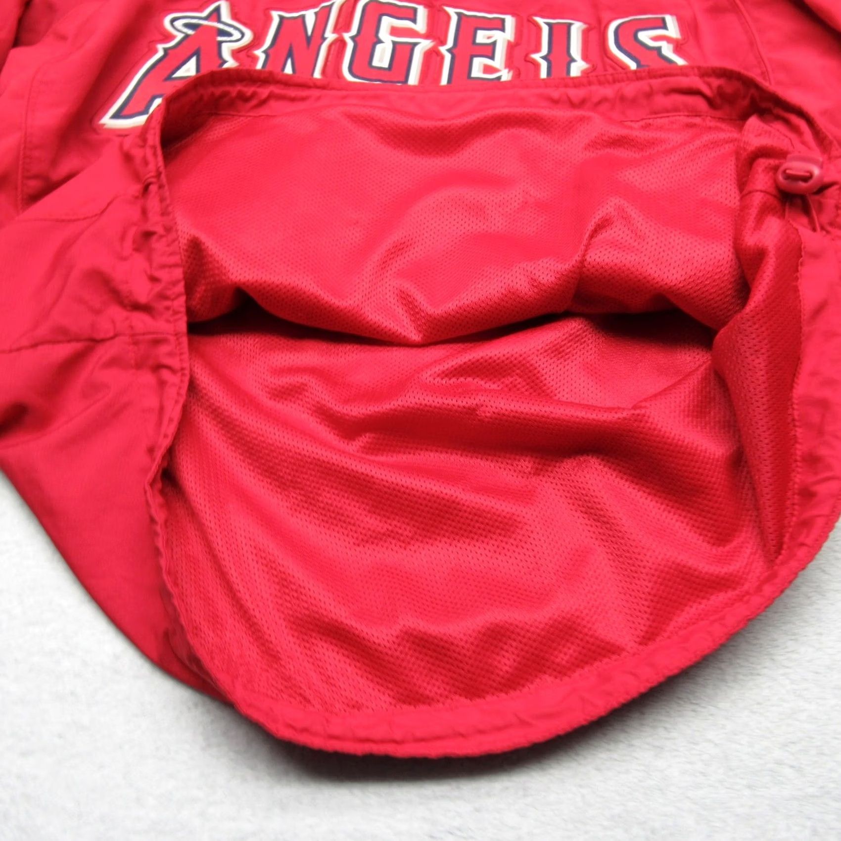 Vintage VINTAGE Majestic Angels Jacket Mens Large Red 1/4 Zip Windbreaker Baseball Pullover Windbreaker VTG Size US L / EU 52-54 / 3 - 5 Thumbnail