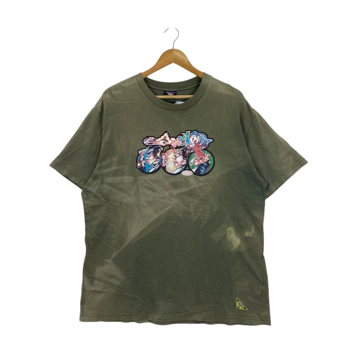 Vintage Vtg 1991 Conart Graffiti Tee Olive Green Streetwear L Size US L / EU 52-54 / 3 - 1 Thumbnail