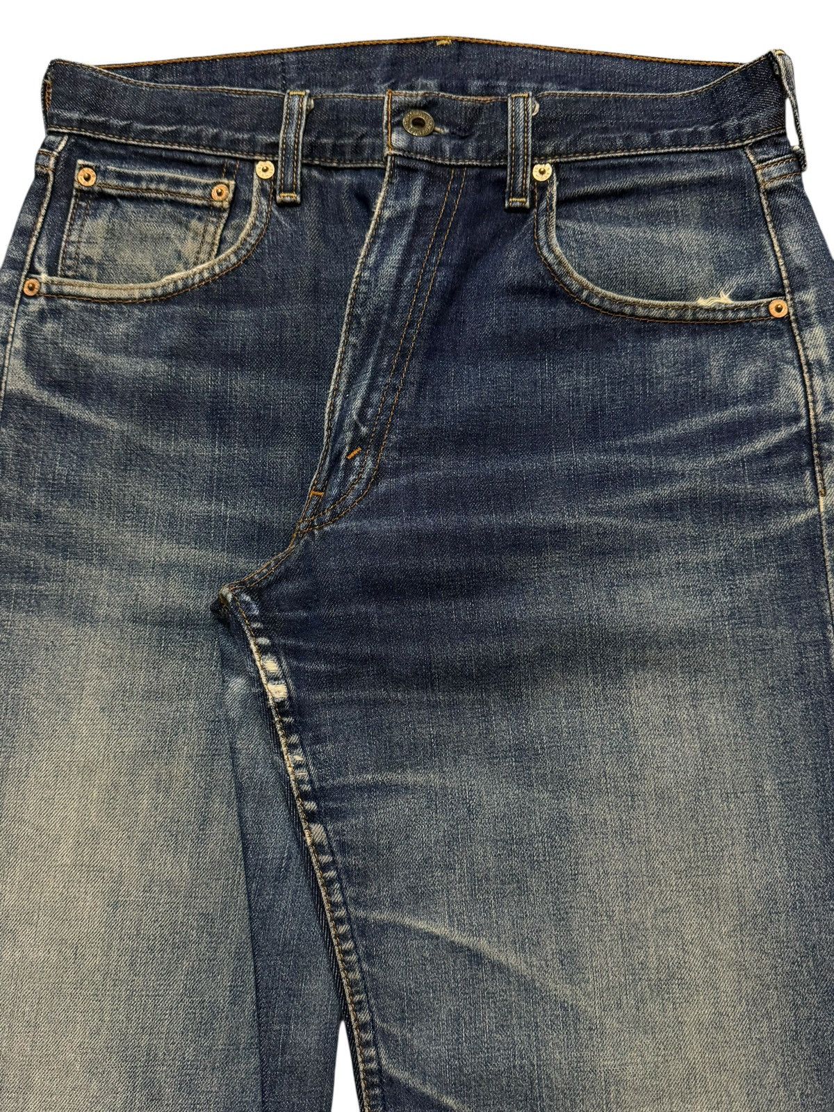 Levi's Vintage 80s Levis 503 Blue Faded Wash Distressed Wide Leg Size US 30 / EU 46 - 3 Thumbnail