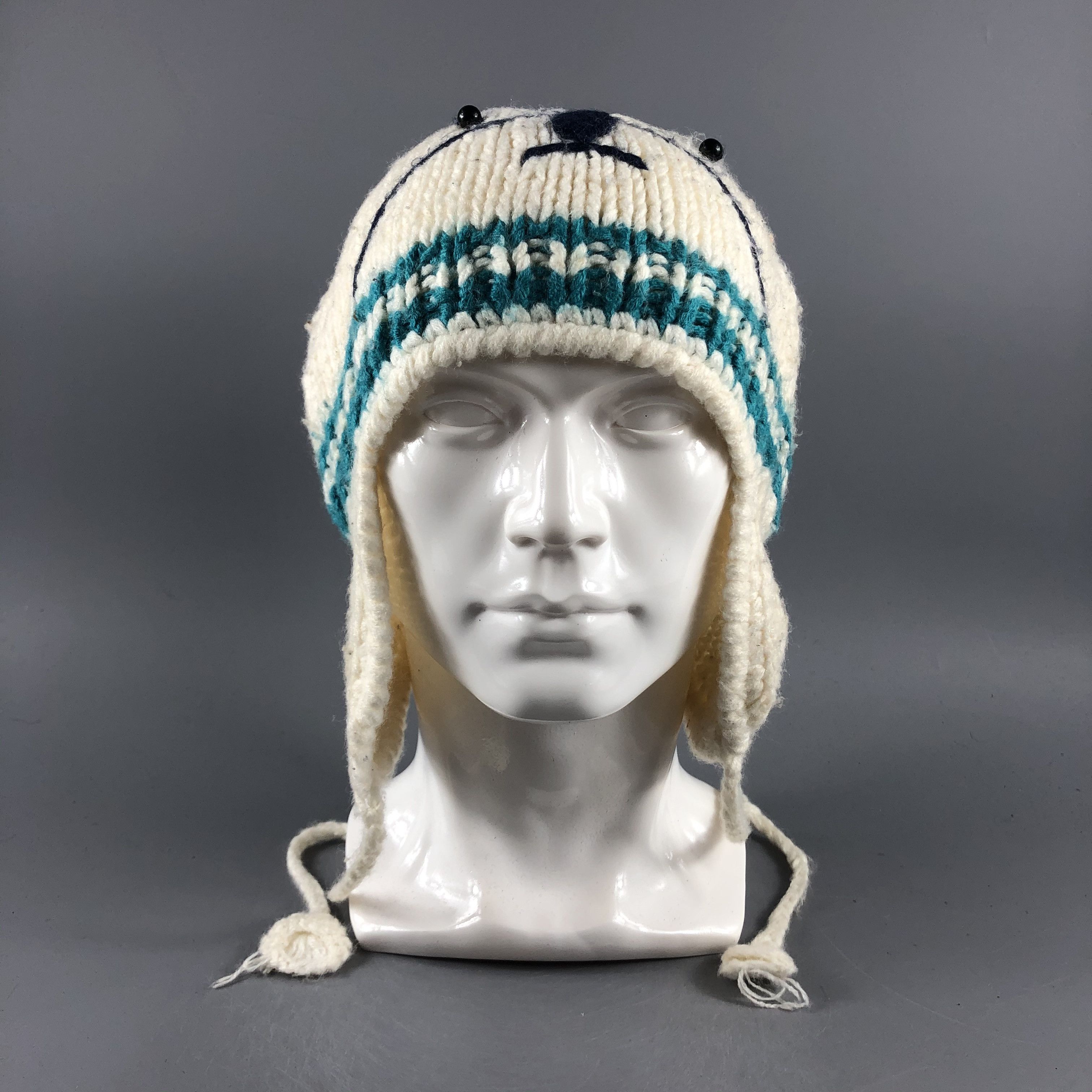 Japanese Brand × Vintage Unknown Ear Flap Hat Beanie Snow Hat Snow Cap -D467 Size ONE SIZE - 5 Thumbnail