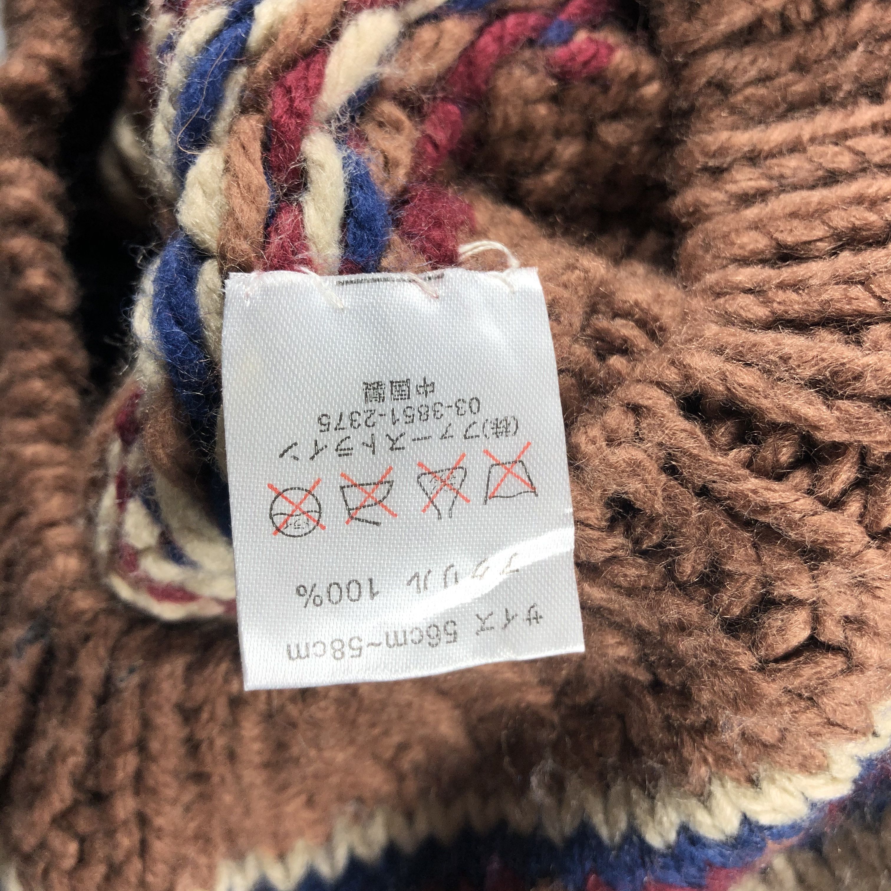Japanese Brand × Vintage Fair Isle Beanie Snow Hat Snow Cap -D033 Size ONE SIZE - 4 Thumbnail