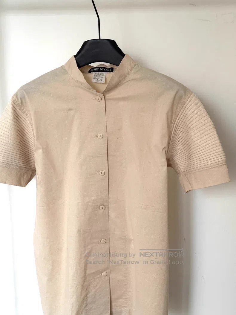 Issey Miyake Issey Miyake Knitted Patchwork Short Sleeve Shirt Size US M / EU 48-50 / 2 - 5 Thumbnail