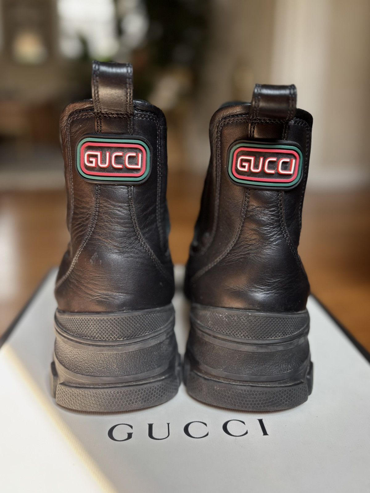 Gucci Gucci Leon Chelsea Boot Sz 38.5 Size US 8.5 / IT 38.5 - 6 Thumbnail