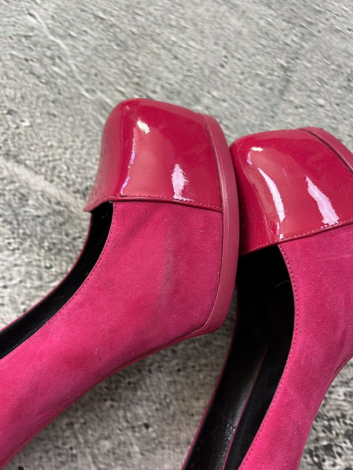 Saint Laurent Paris Saint Laurent Paris Tribute 2 High Heels Fushia Pink Suede Size US 9 / IT 39 - 5 Thumbnail