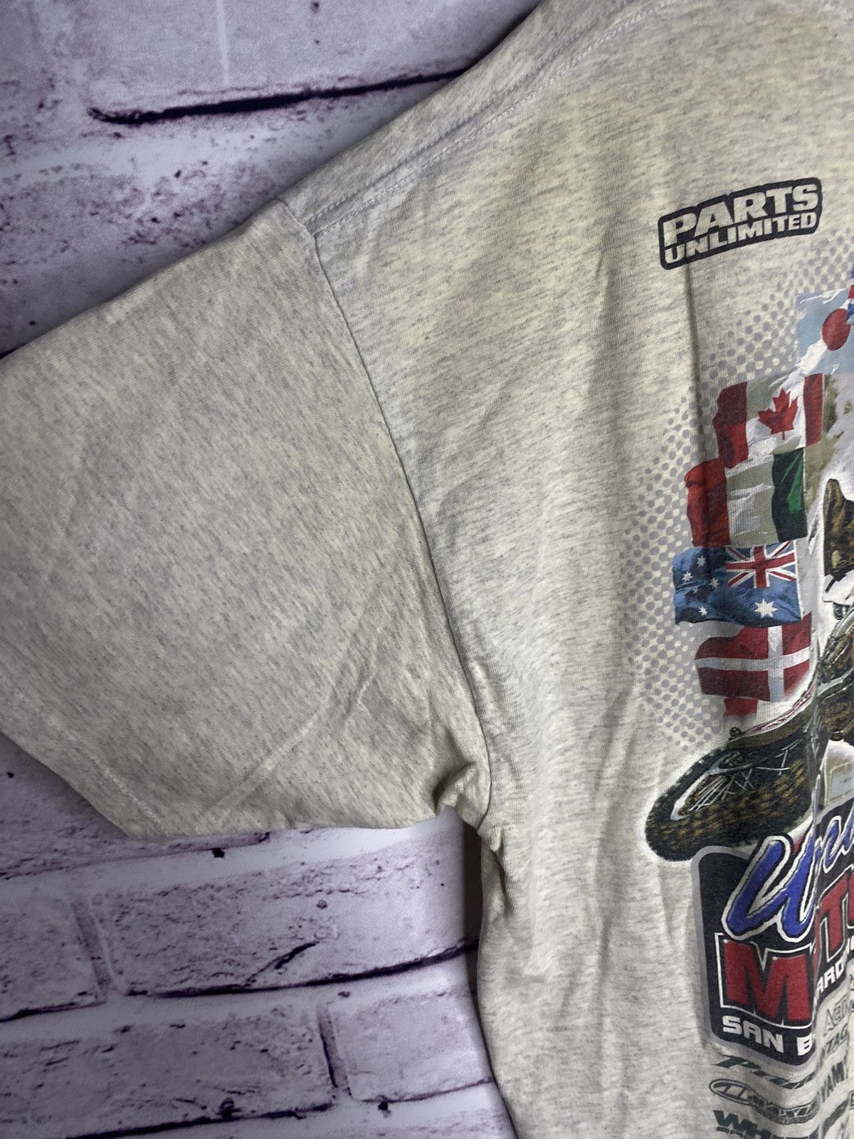 Vintage Motocross 2002 World Cup Overprint Logo Distressed Tee Size US XL / EU 56 / 4 - 8 Thumbnail