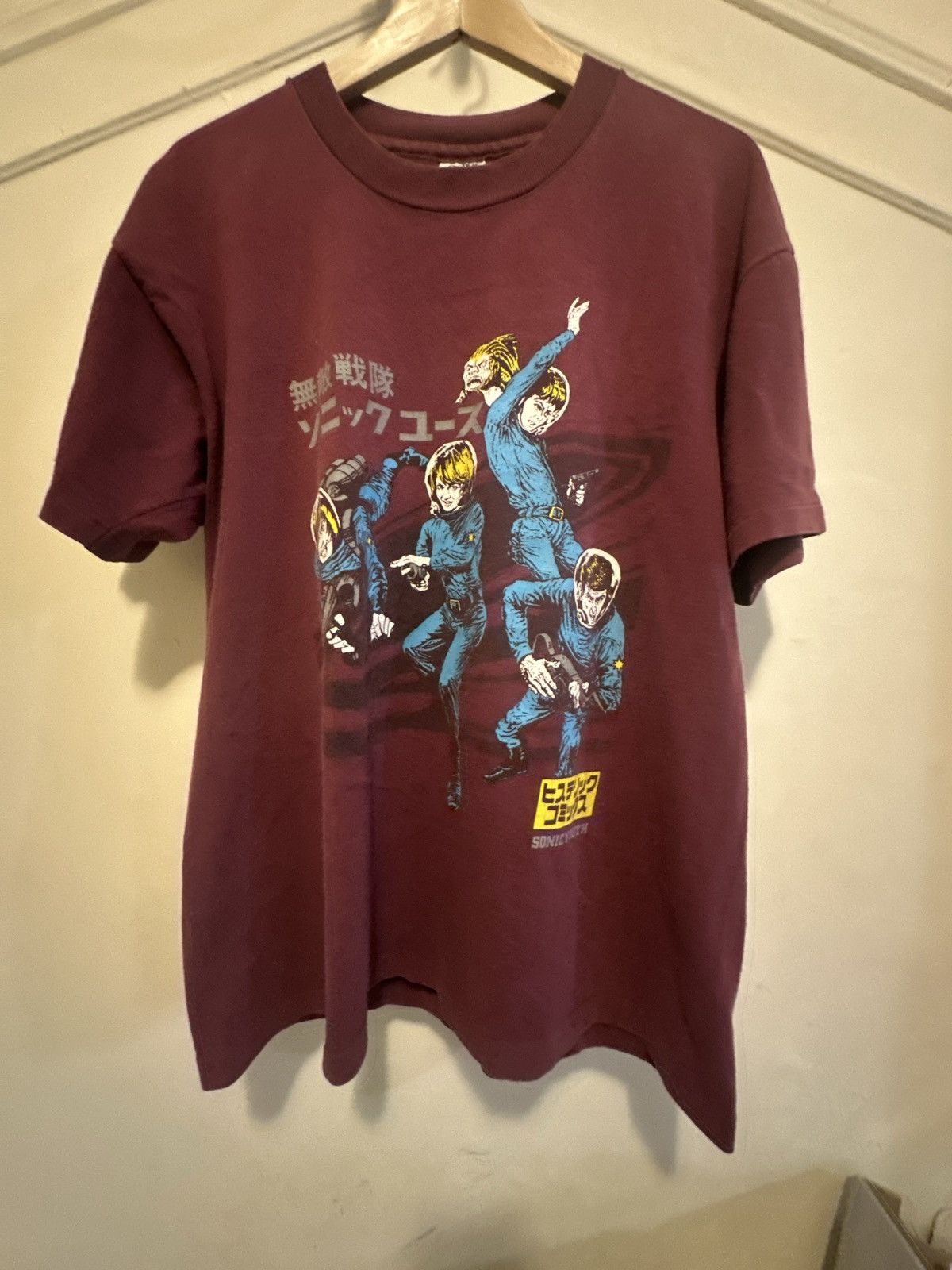Vintage 90’s Sonic Youth Astronaut Sz L Rare Kurt Cobain Tee