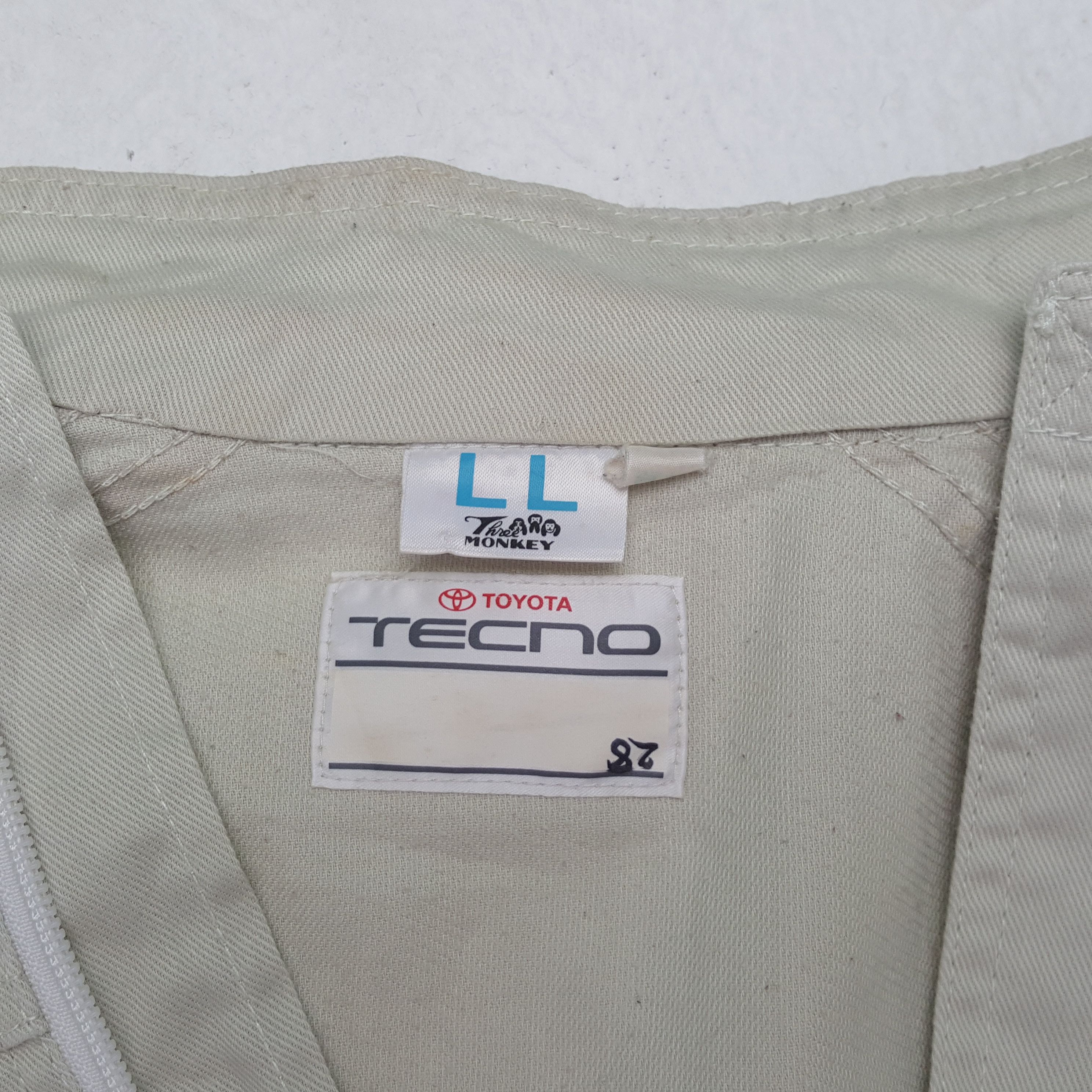 Formula 1 Vintage TOYOTA Corolla Tecno Racing Team Coverall Jacket RR9 Size US S / EU 44-46 / 1 - 9 Thumbnail