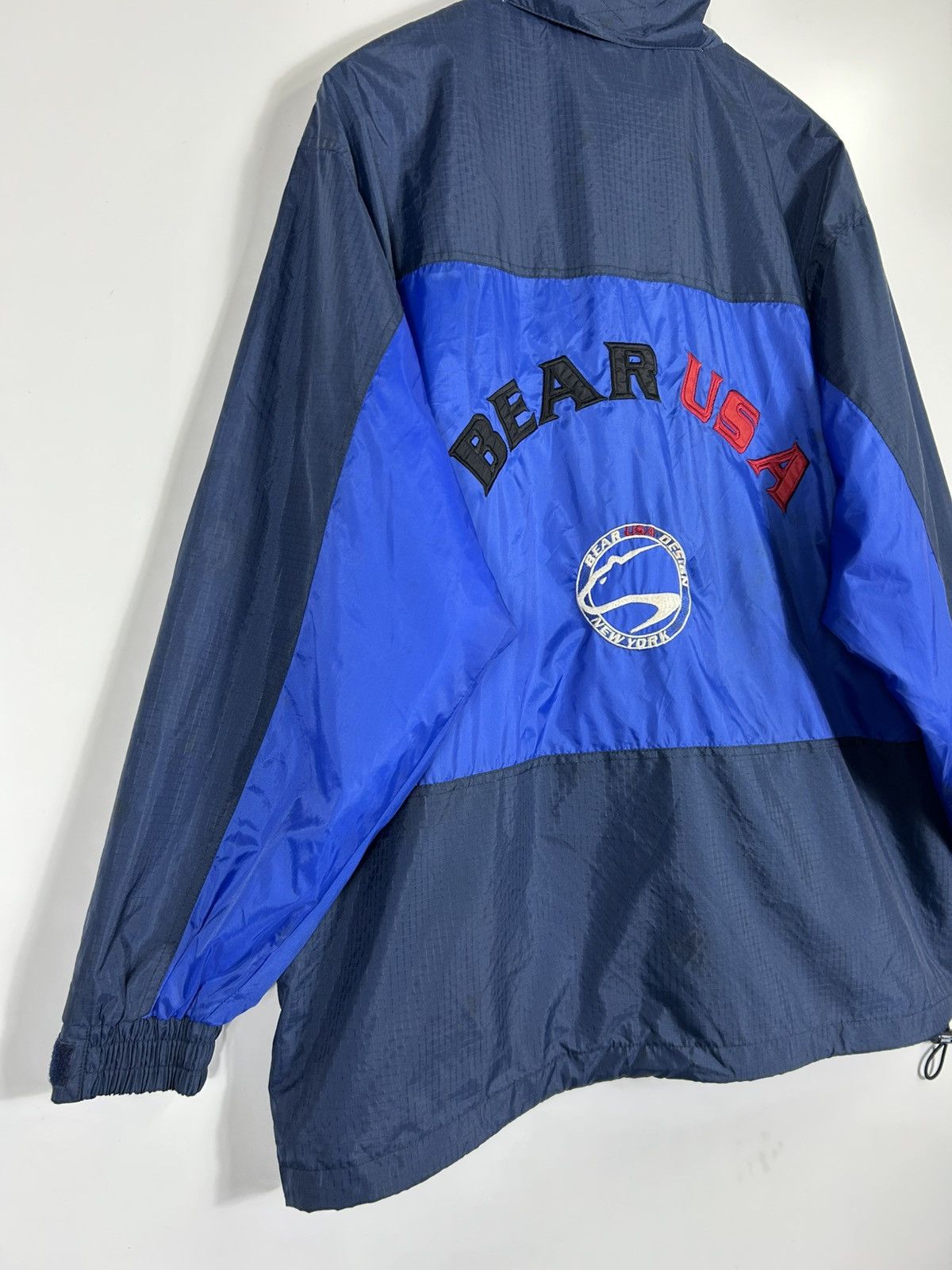 Vintage ⚡️Vintage Bear USA Zipper Windbreaker Jacket Size US L / EU 52-54 / 3 - 16 Thumbnail