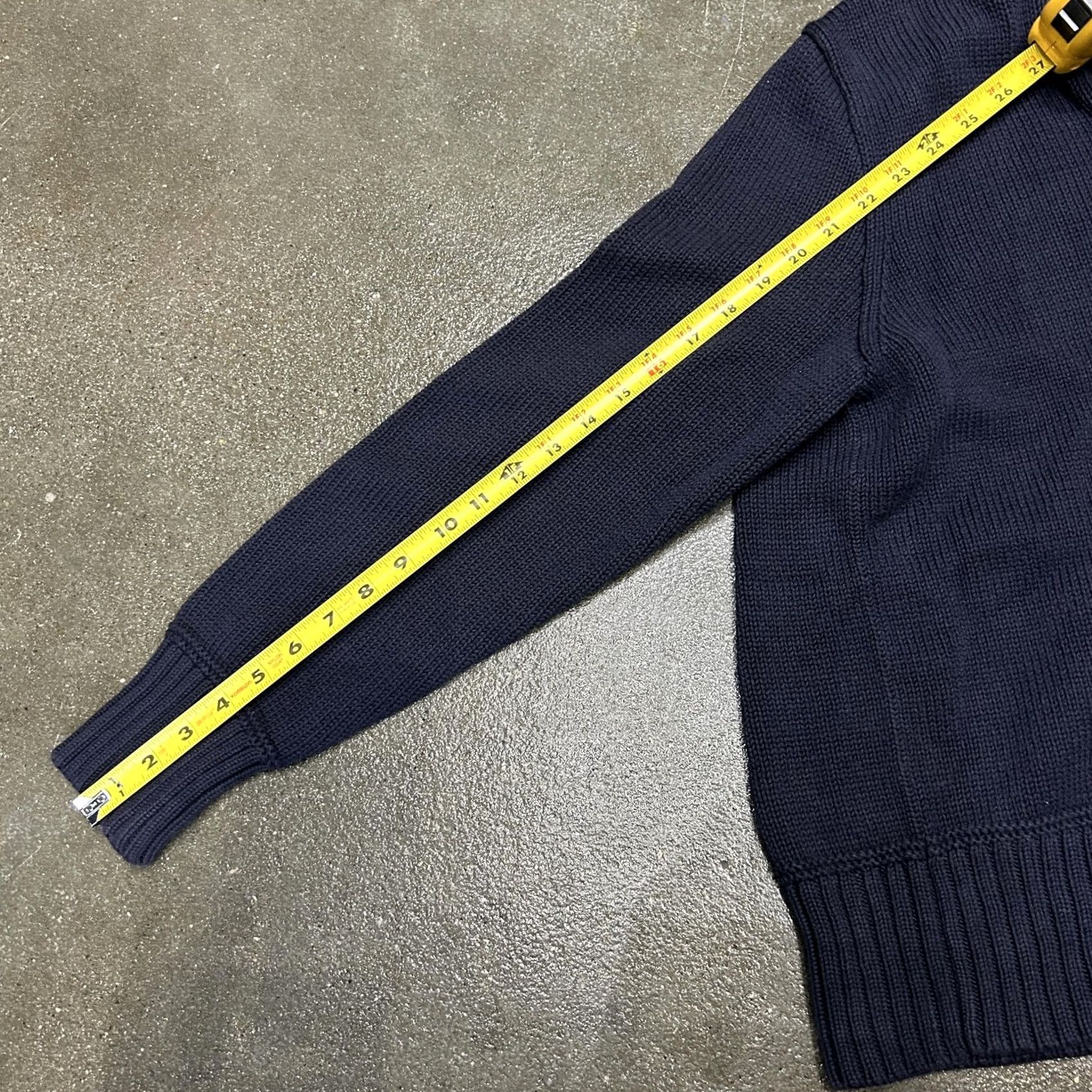 Polo Ralph Lauren Polo Ralph Lauren Sweater Mens Large Blue Knit Pullover Shawl Collar Button Knit Style Pullover Mens L Blue 100% Cotton Solid Pattern Size US L / EU 52-54 / 3 - 6 Thumbnail