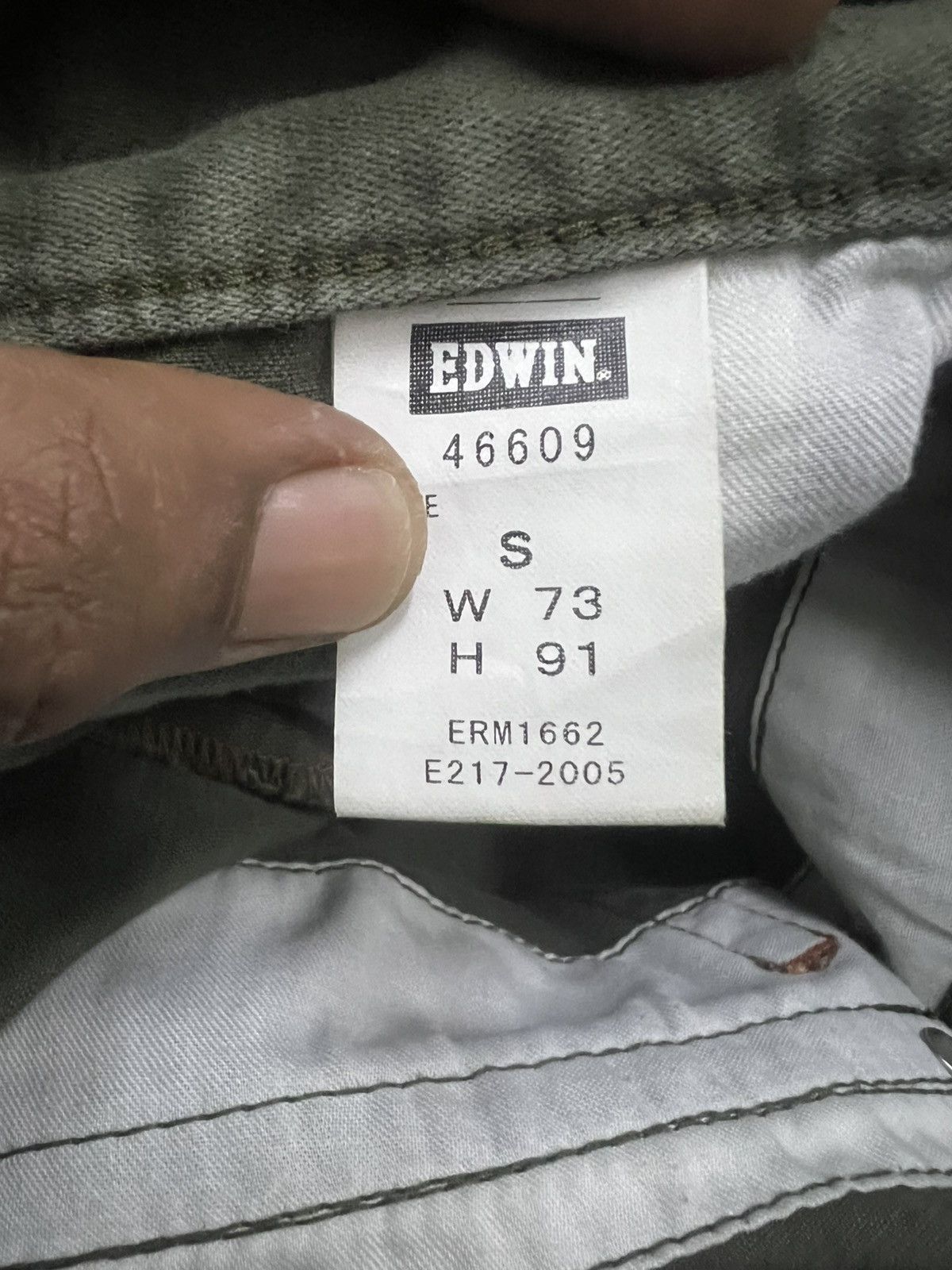 Japanese Brand FLARED🔥EDWIN XV GREEN ARMY CORTON PANT Size US 29 - 11 Thumbnail