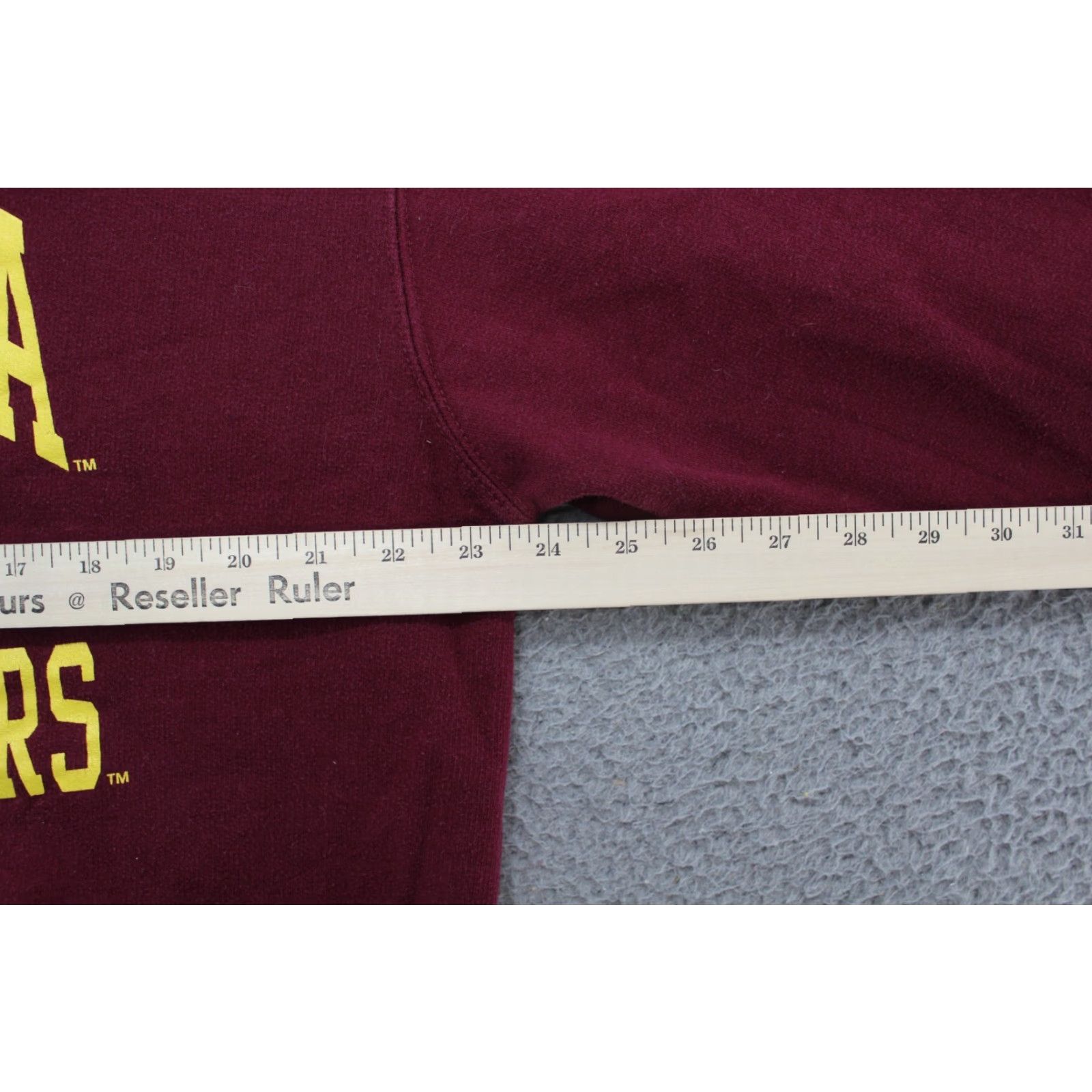 NCAA Minnesota Golden Gophers NCAA Spell Out Hoodie Mens Size L MV Sport Burgundy Size US L / EU 52-54 / 3 - 6 Thumbnail