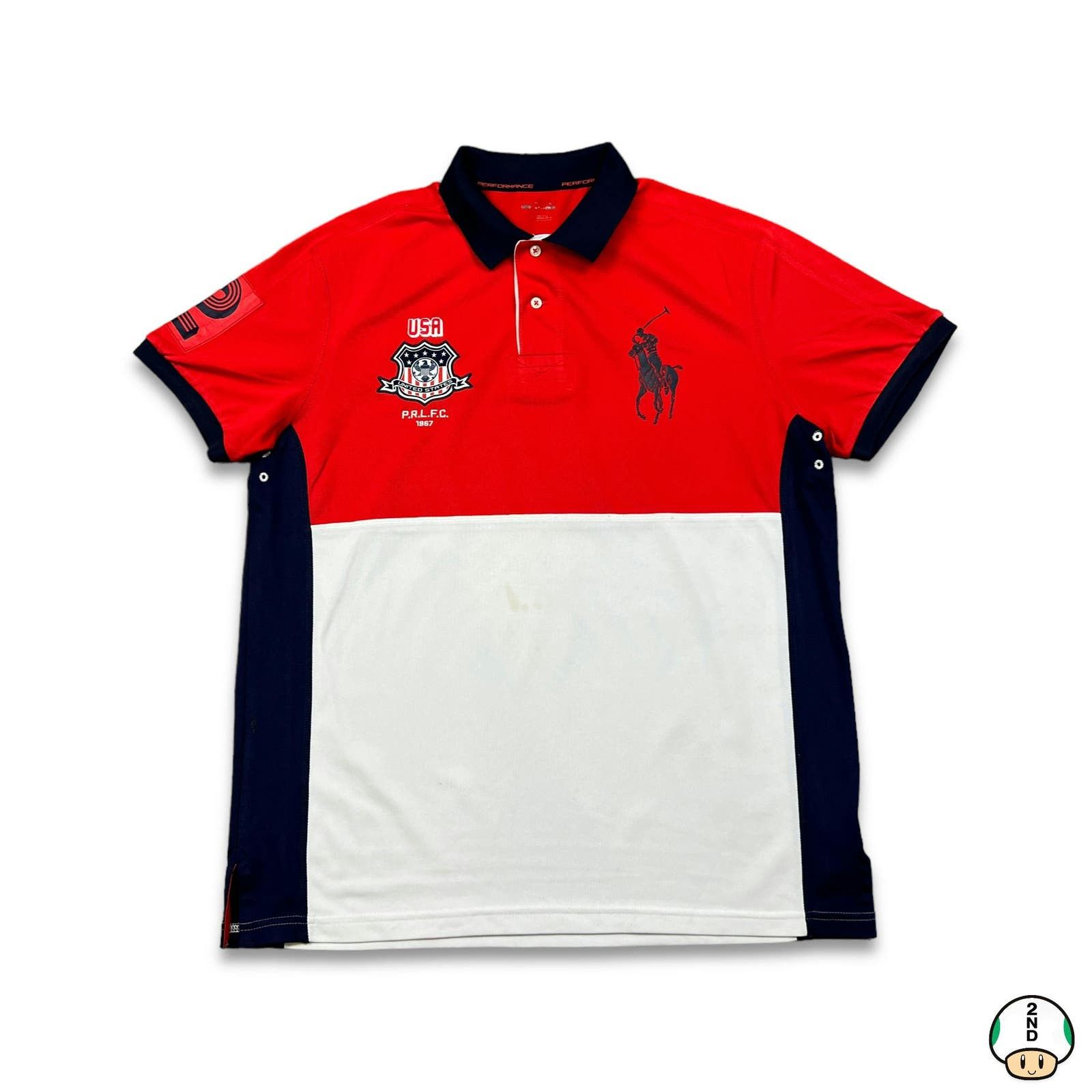 Polo Ralph Lauren Polo Ralph Lauren Shirt Large Performance Pony Sports USA Size US L / EU 52-54 / 3 - 1 Thumbnail