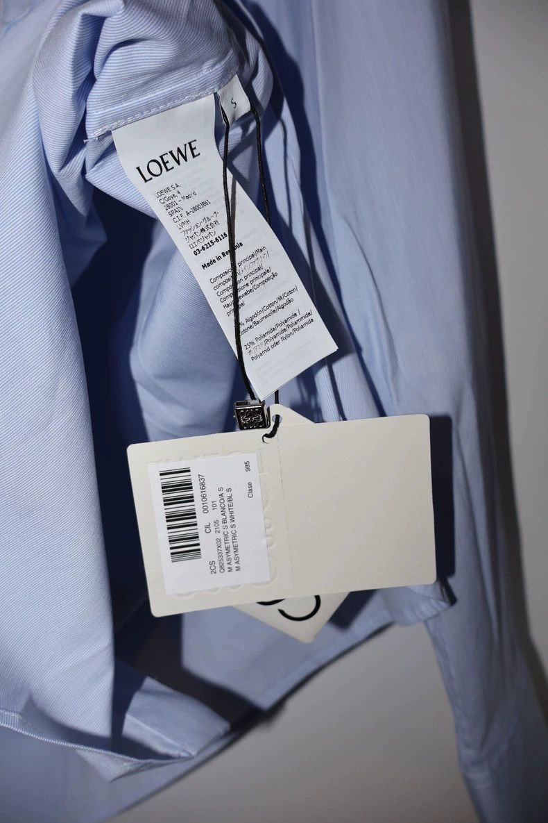 Loewe Loewe Blue and white stitching shirt Size S / US 4 / IT 40 - 5 Thumbnail