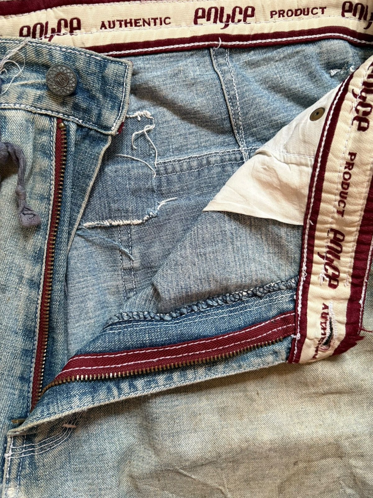 Enyce × Japanese Brand Vintage Japanese Brand Mud Wash Distress Rip Wide Leg Jean Size US 36 / EU 52 - 9 Thumbnail