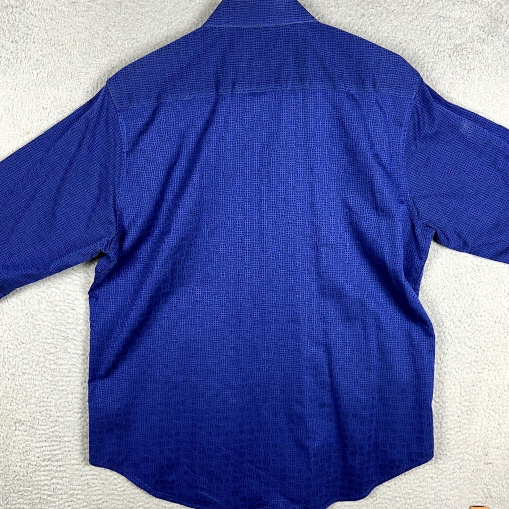 Robert Graham Robert Graham Shirt Mens Large Blue Geometric Classic Fit Button Up Long Sleeve Size US L / EU 52-54 / 3 - 3 Thumbnail
