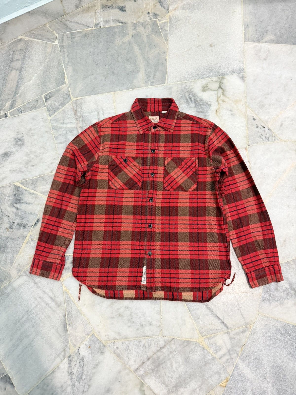 Japanese Brand Houston Flannel Heavy Cotton Union Made Size US XL / EU 56 / 4 - 1 Thumbnail