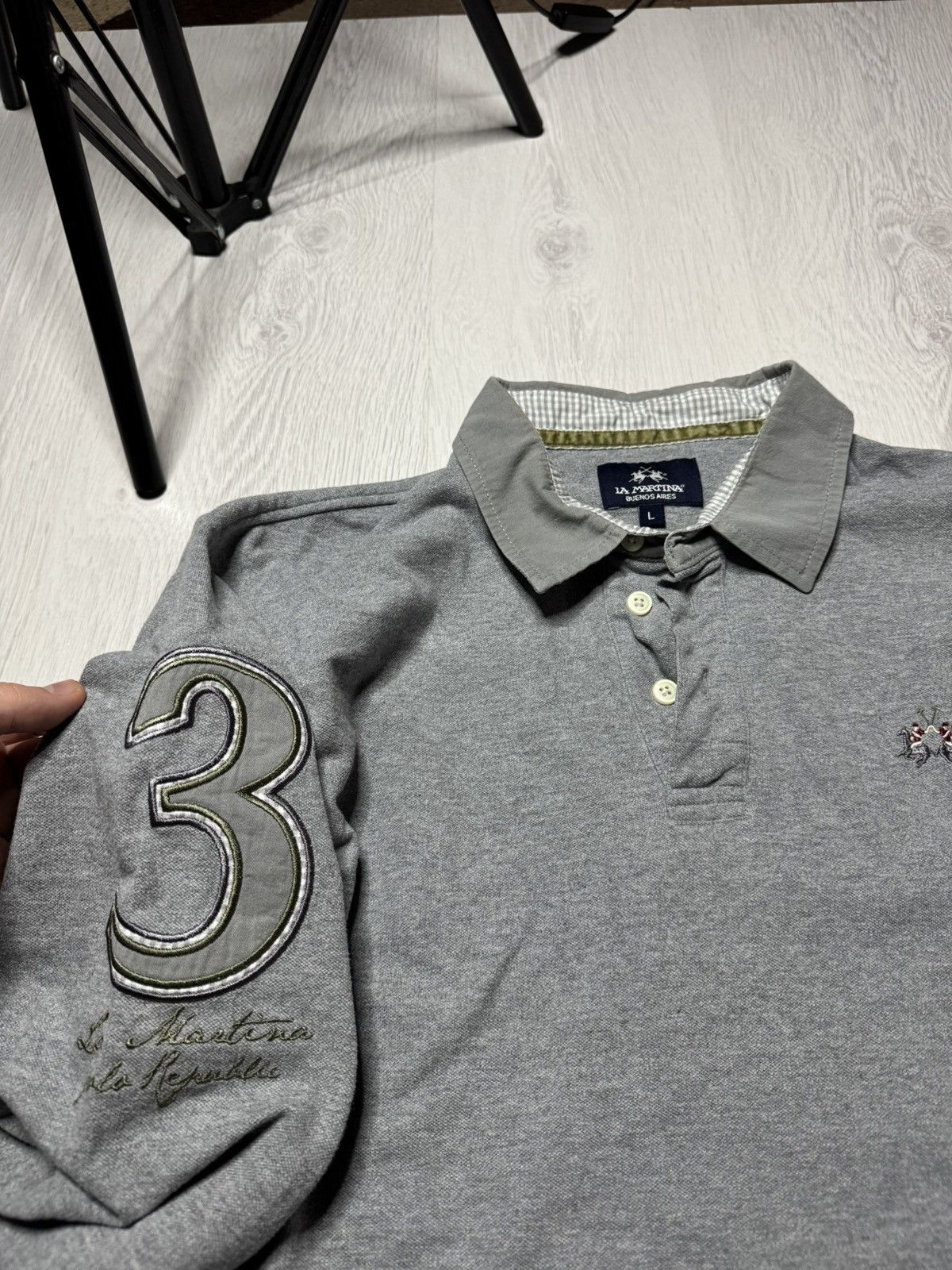 La Martina VINTAGE LA MARTINA POLO LONGSLEEVE SHIRT TEE Y2K Size US L / EU 52-54 / 3 - 3 Thumbnail