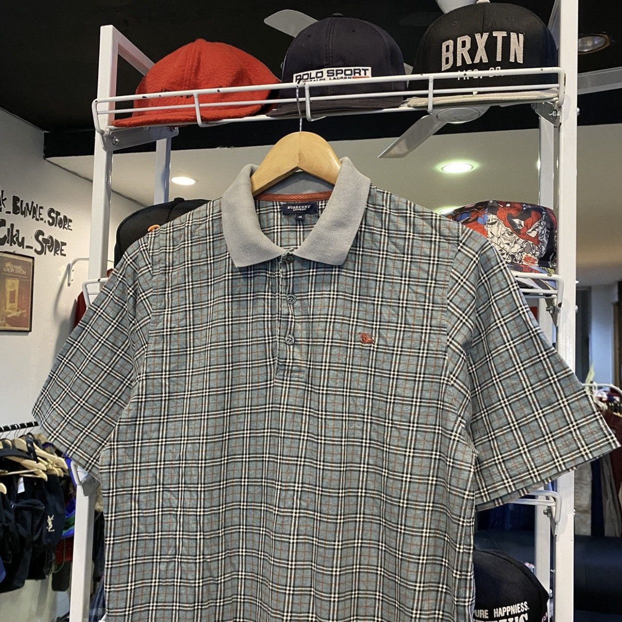 Burberry BURBERRY LONDON NOVA CHECK POLO T-SHIRT Size US M / EU 48-50 / 2 - 3 Thumbnail