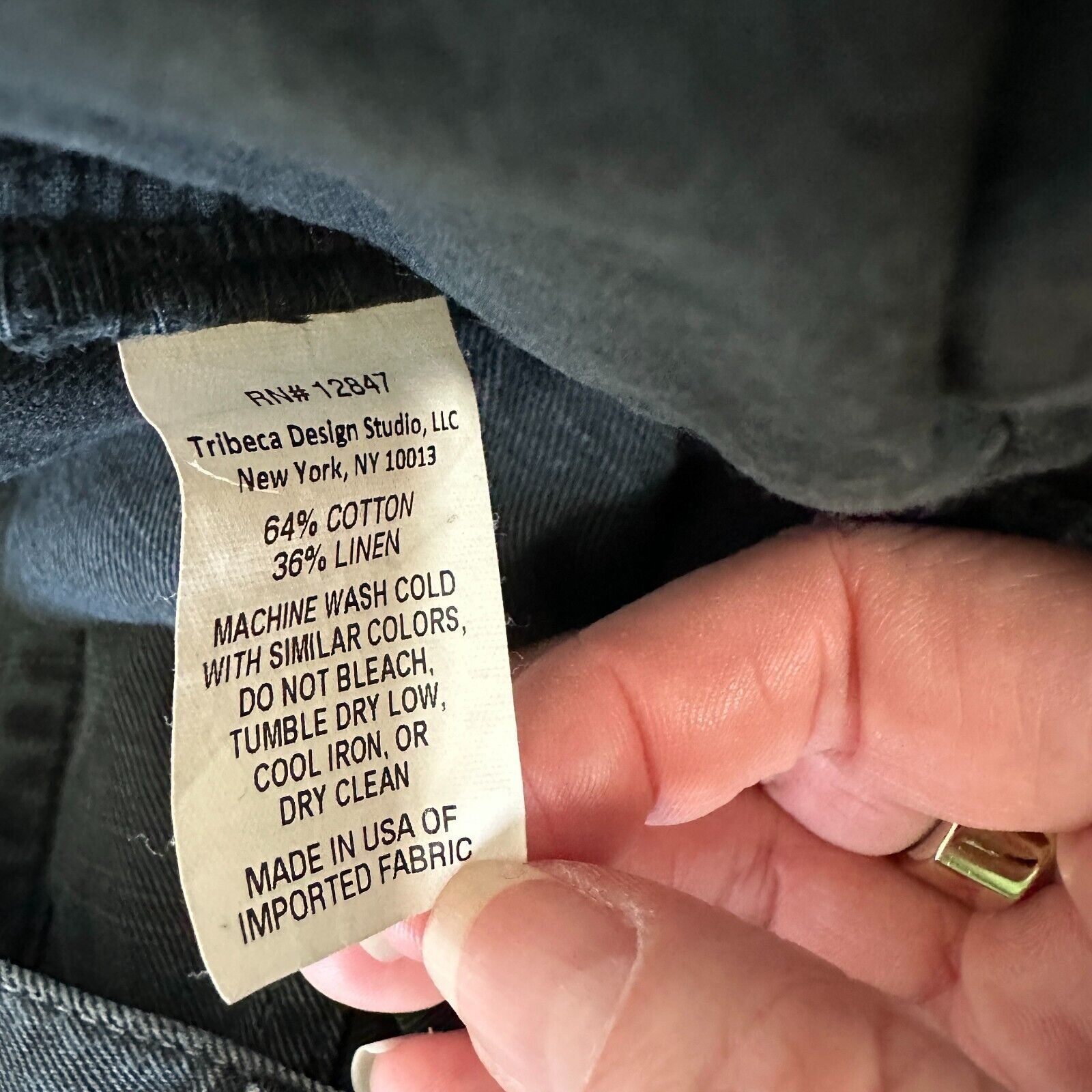 Nili Lotan Nili Lotan Black Drop Crotch Button Front Crop Denim Jeans 6 Size 28" / US 6 / IT 42 - 9 Thumbnail