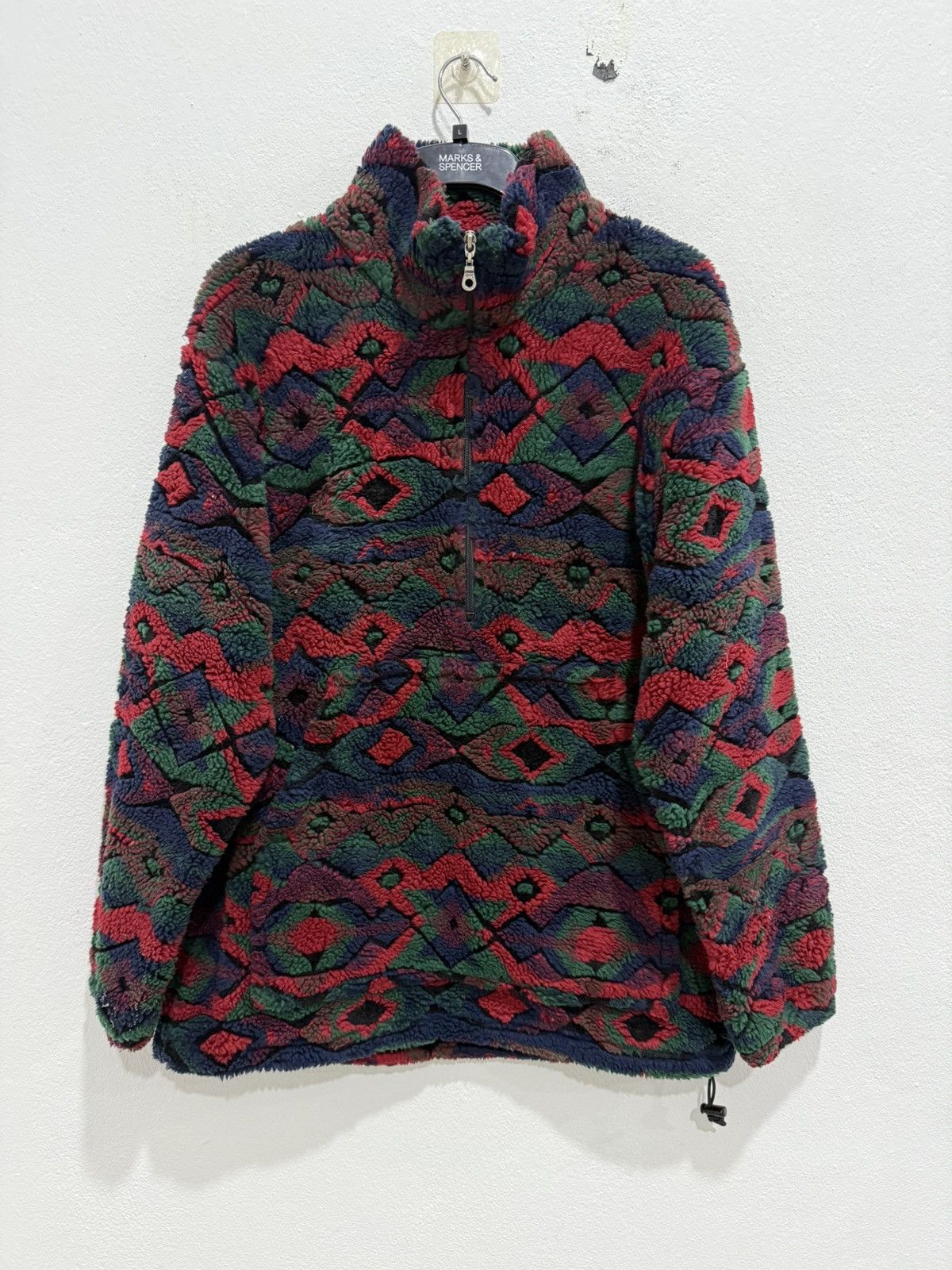 Woolrich Woolen Mills Vintage Woolrich Pull Over Sherpa Fleece Front Pocket Size US M / EU 48-50 / 2 - 1 Thumbnail
