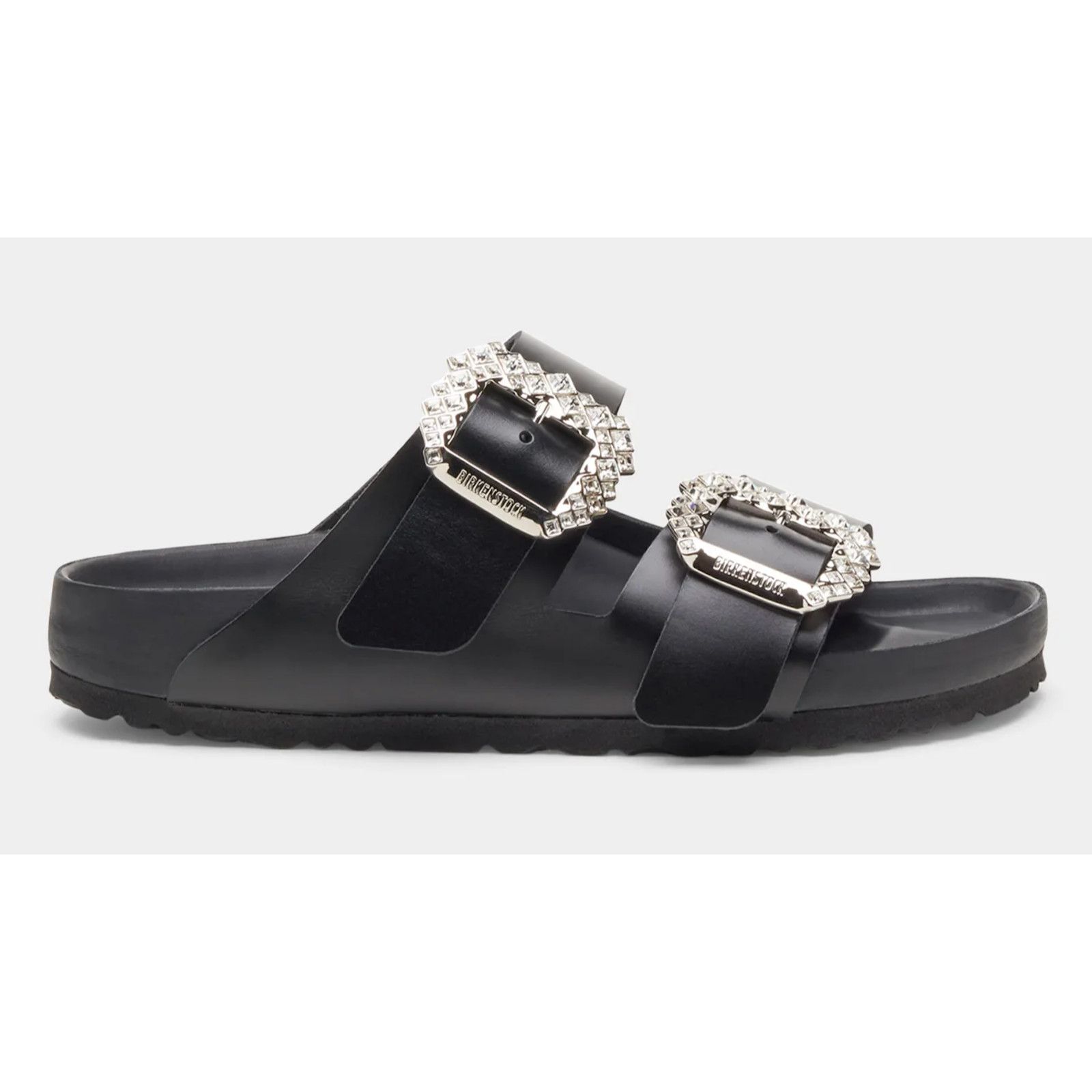 Manolo Blahnik Manolo Blahnik Birkenstock Arizona Crystal Buckle Black Size US 5 / IT 35 - 1 Thumbnail
