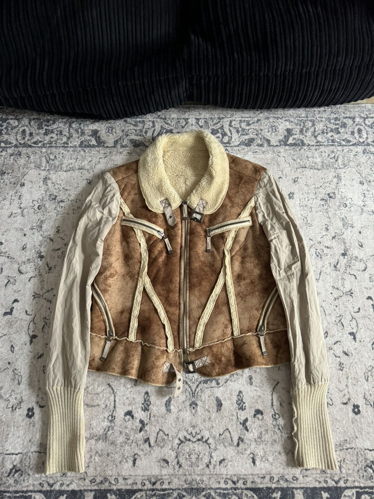 ジャケット・アウター Rare archive leather coat Y2K grunge Tyadorw Womens Leather Jacket Y2K Black Leather Faux Jacket