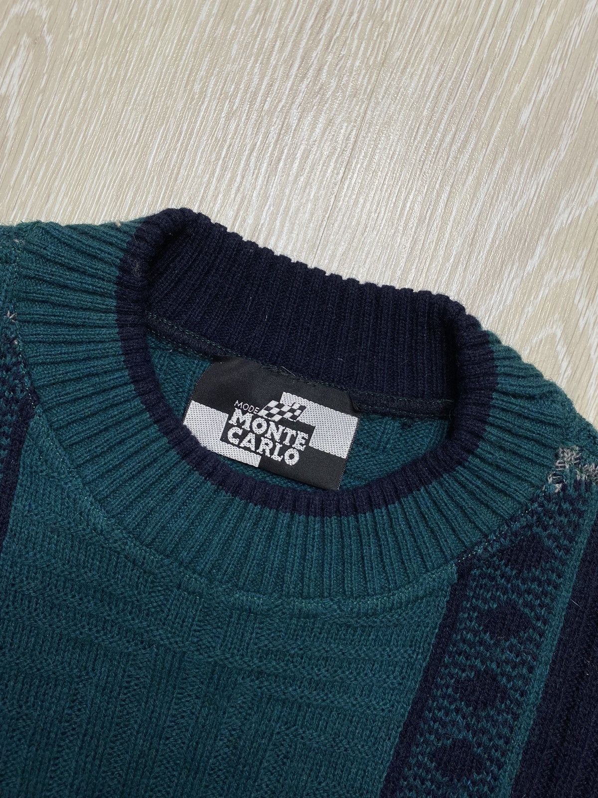 Vintage Vintage Knit Sweater Monte Carlo Wool Polyacryl Streetwear Size US M / EU 48-50 / 2 - 2 Thumbnail