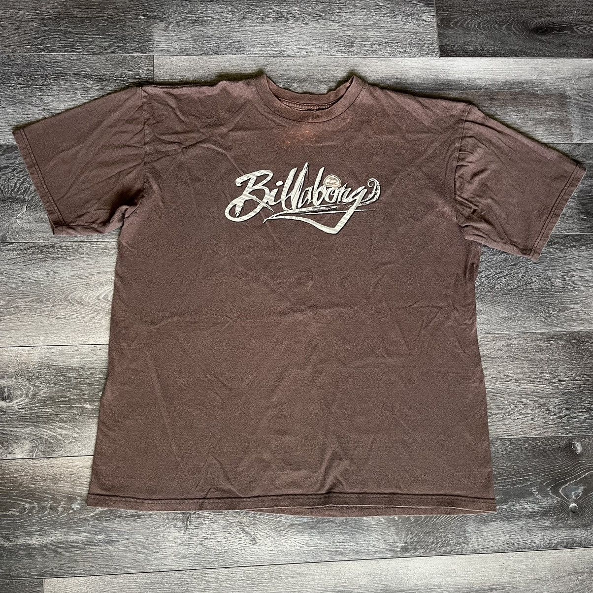 Billabong × Vintage Vintage 2000s Billabong Affliction Style Skate Y2K Logo Tee Size US XL / EU 56 / 4 - 1 Thumbnail
