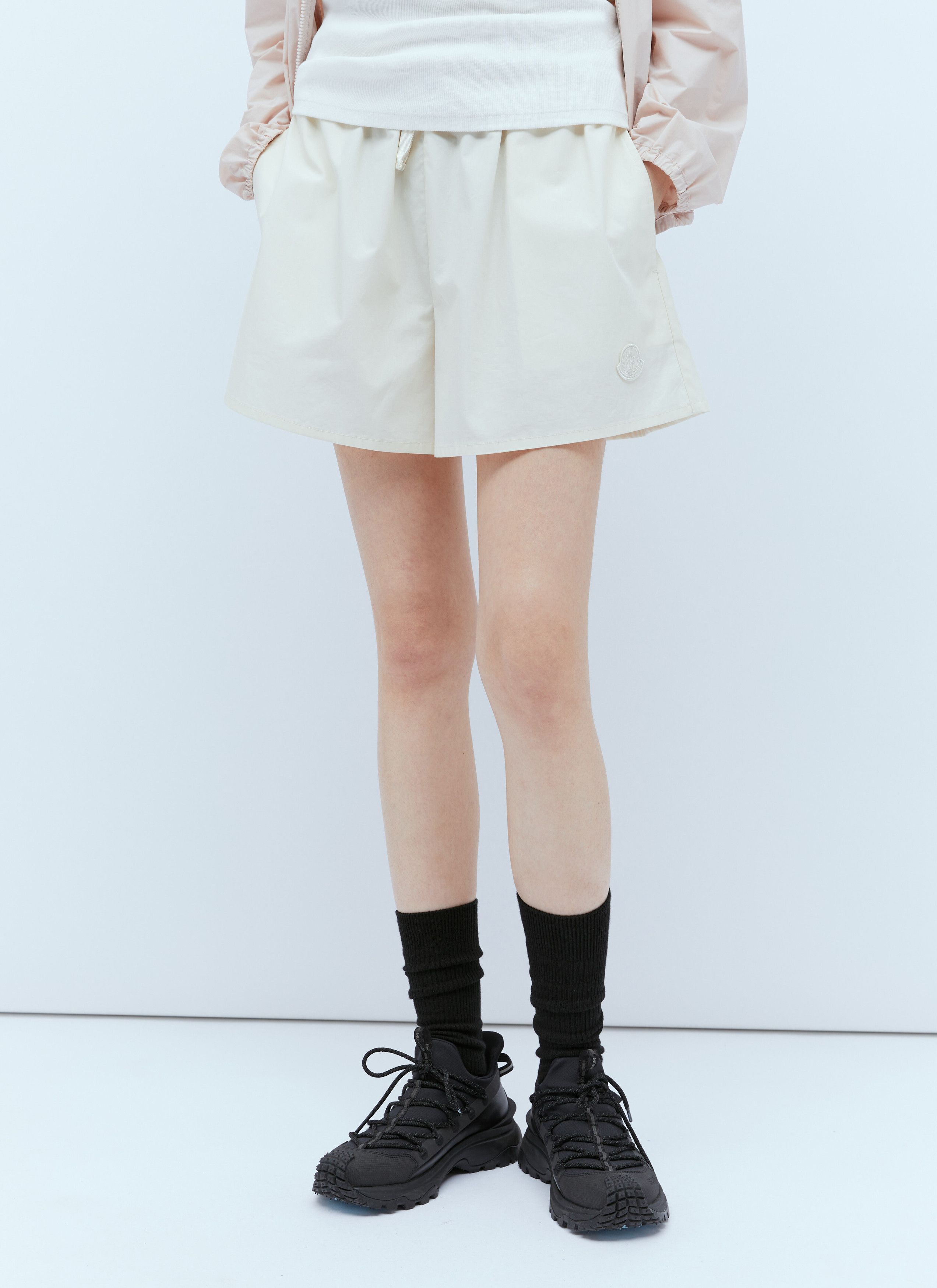 Logo Patch Drawstring Shorts