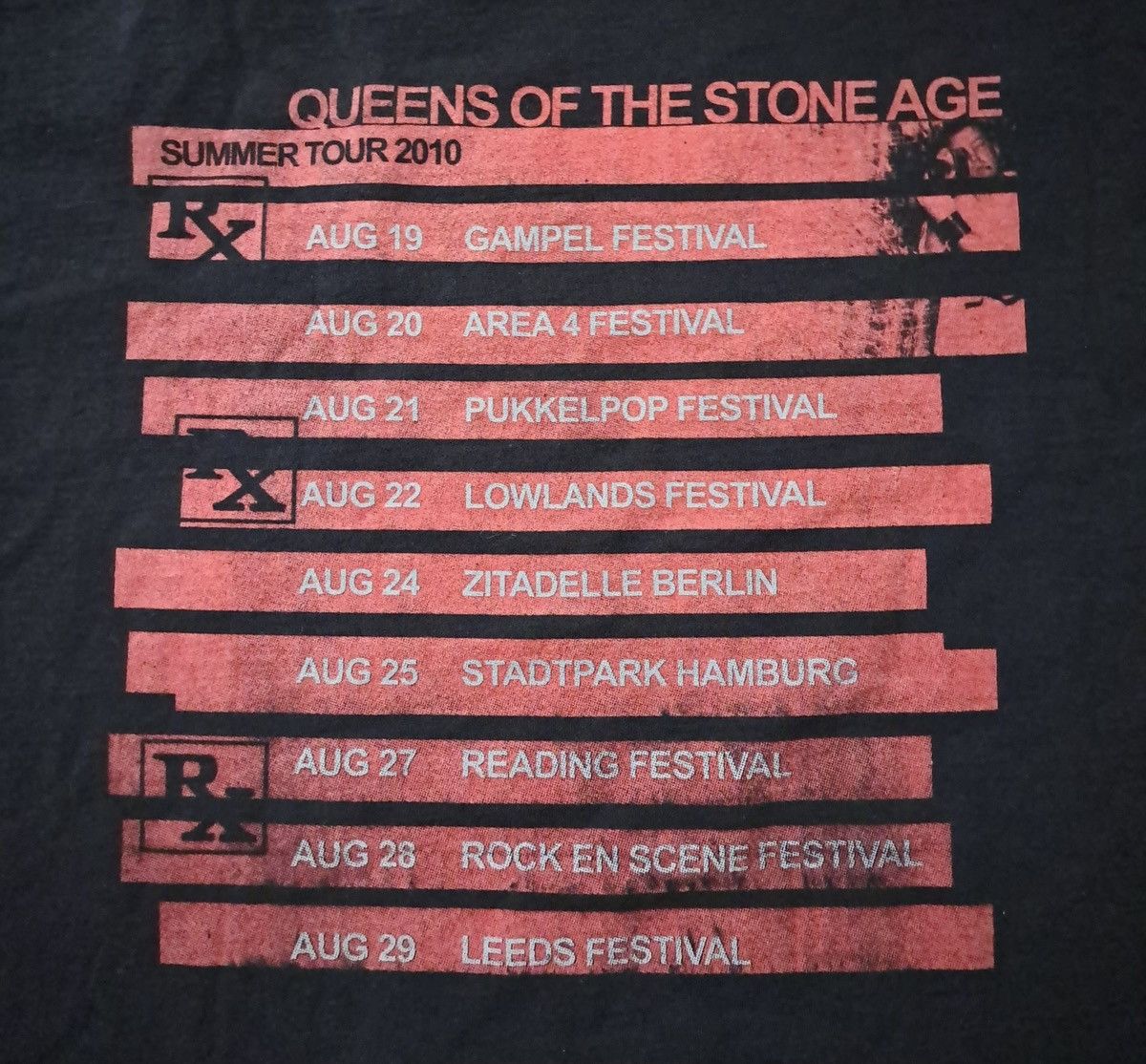 Band Tees QUEENS OF THE STONE AGE x Tour T-Shirt 2010 Size US XL / EU 56 / 4 - 4 Thumbnail