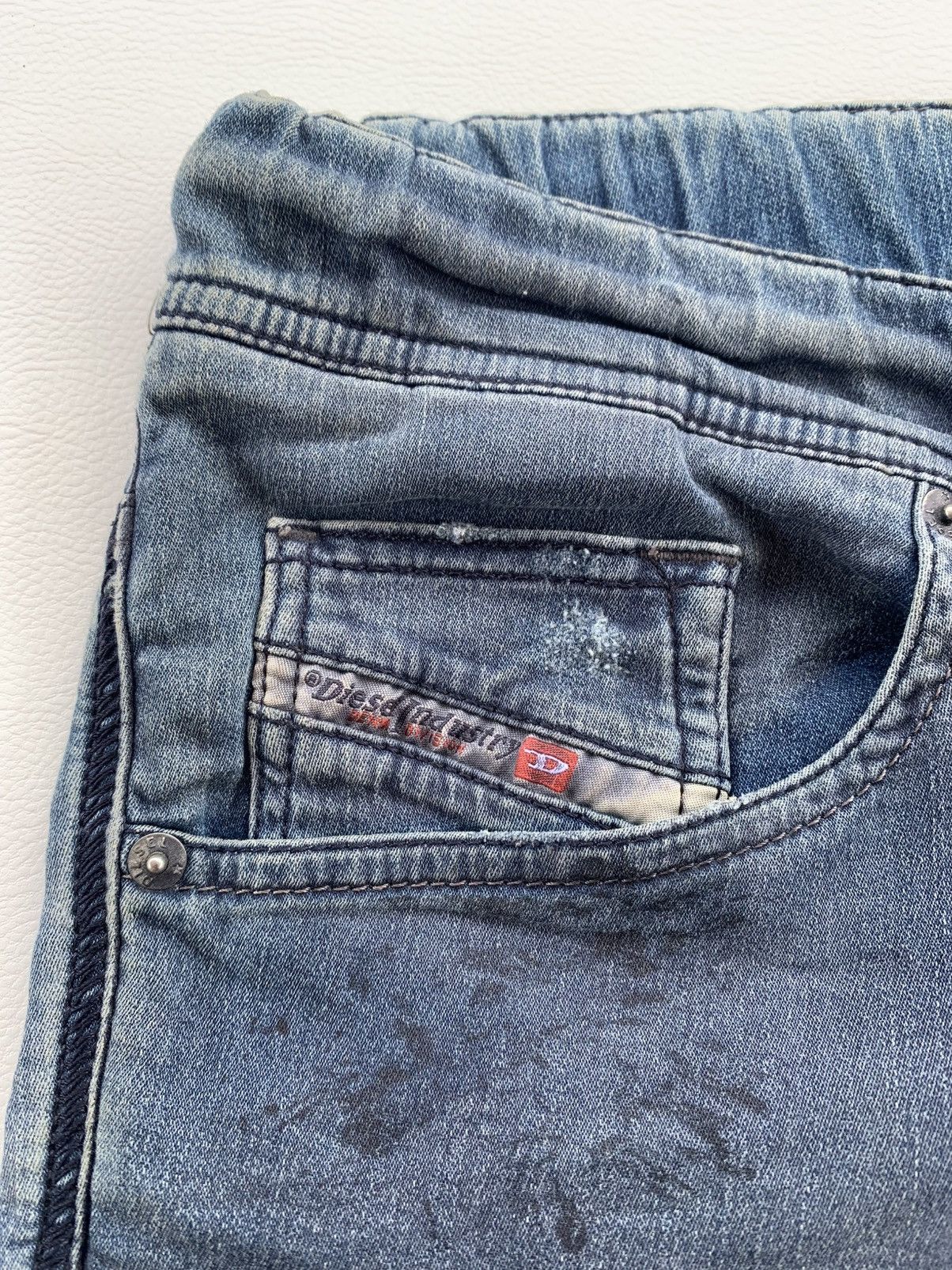 Distressed Sick Motive Basic Jeans Pants Menswear