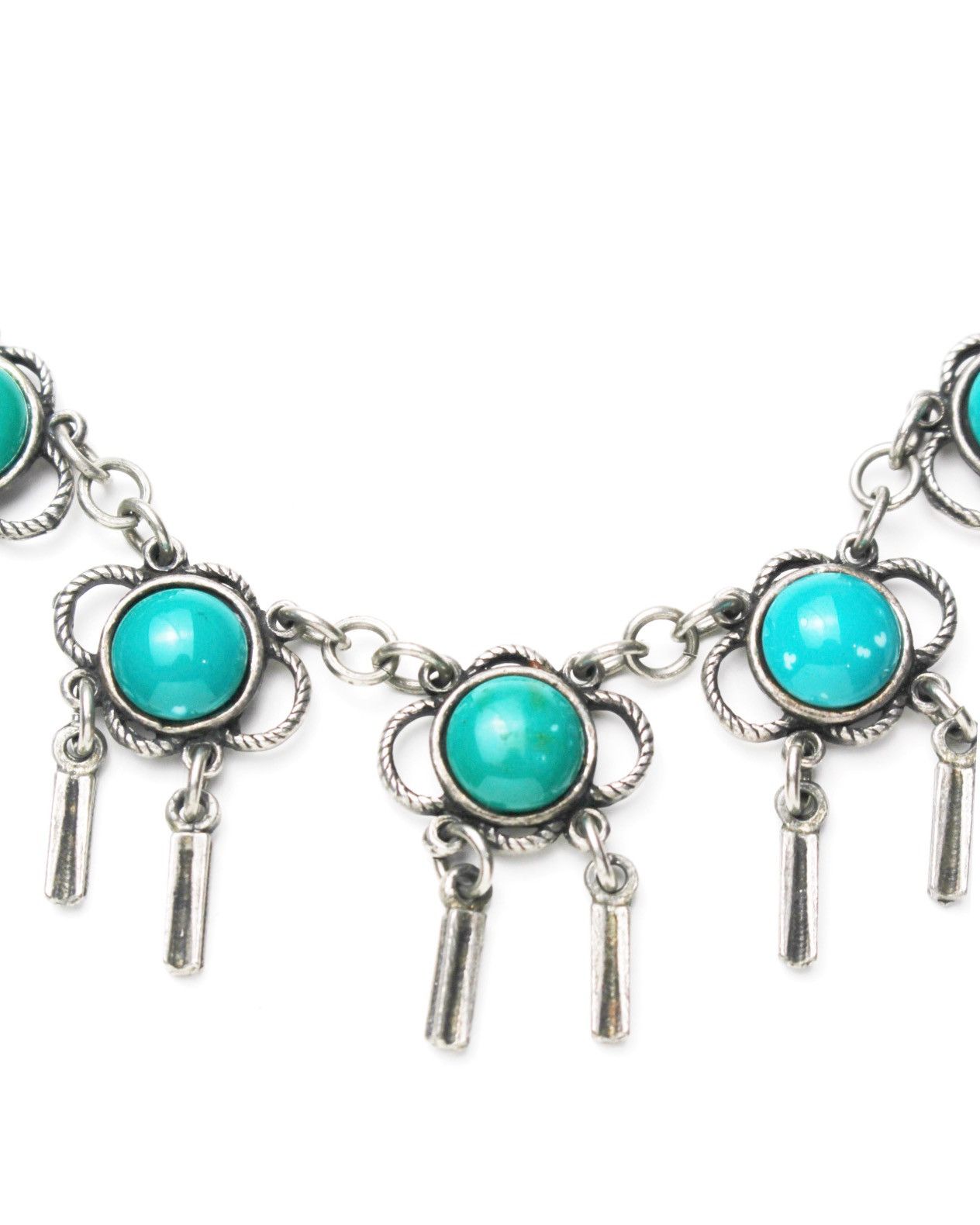 Vintage 1990S JAPANESE MADE NAVAJO NATIVE BOHO BLUE STONE NECKLACE Size ONE SIZE - 4 Thumbnail