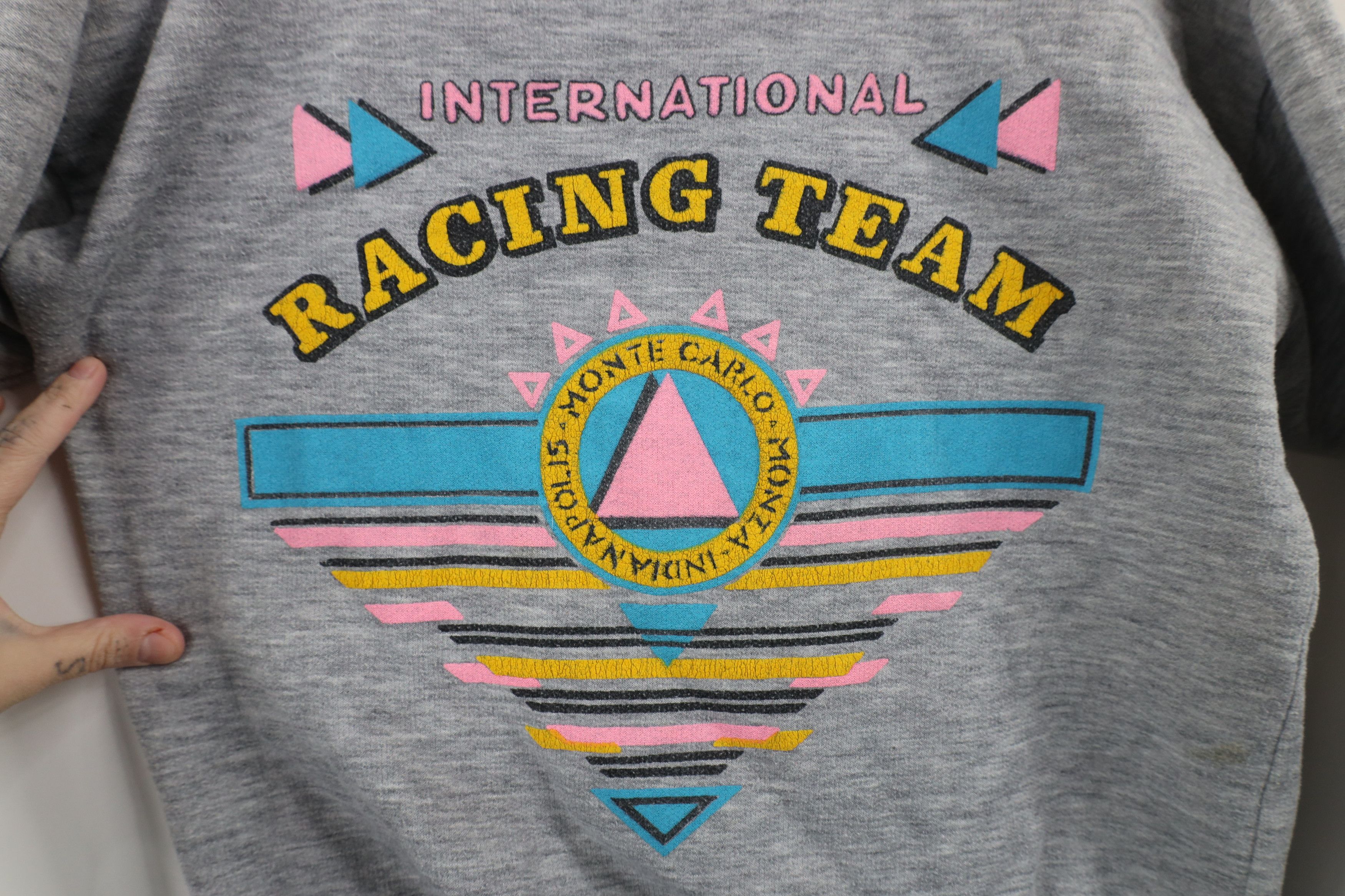 Vintage Vintage 80s International Racing Carlo Monza Sweatshirt F1 Size S / US 4 / IT 40 - 8 Thumbnail