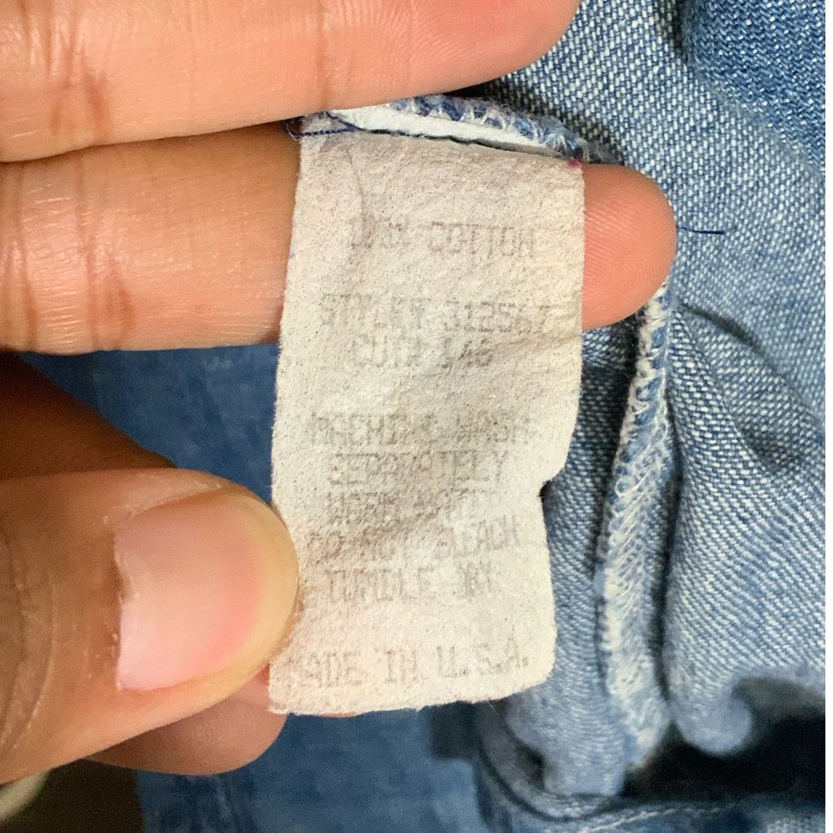 Unknown London Harlow Vintage Hanten Kendo Denim Top Button Womens Size XL Size XL / US 12-14 / IT 48-50 - 5 Thumbnail