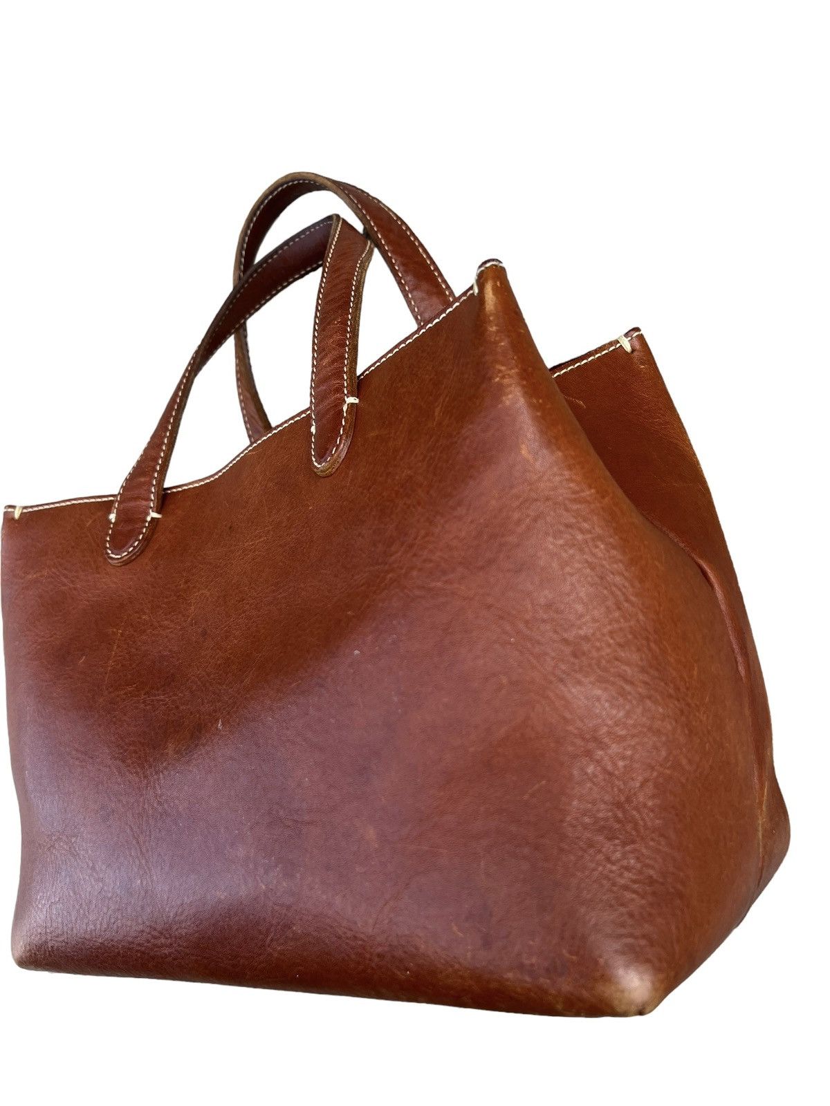 Leather Vintage Tsuchiya Kaban Patina Leather Mini Bag Size ONE SIZE - 8 Thumbnail