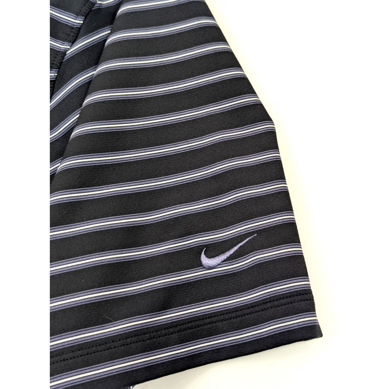Nike Nike Golf Fit Dry Performance Polo Shirt Men L Black Striped Wicking - EUC Size US L / EU 52-54 / 3 - 4 Thumbnail
