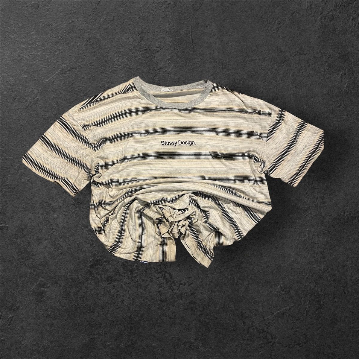 Stussy Stüssy Design Striped T-Shirt – Classic Streetwear Size US L / EU 52-54 / 3 - 1 Thumbnail