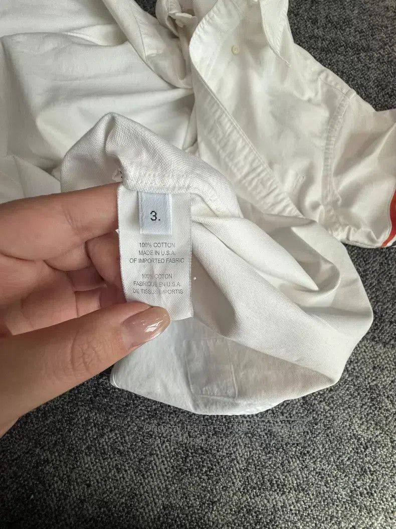 Thom Browne Thom Browne White Shirt Size US L / EU 52-54 / 3 - 4 Thumbnail