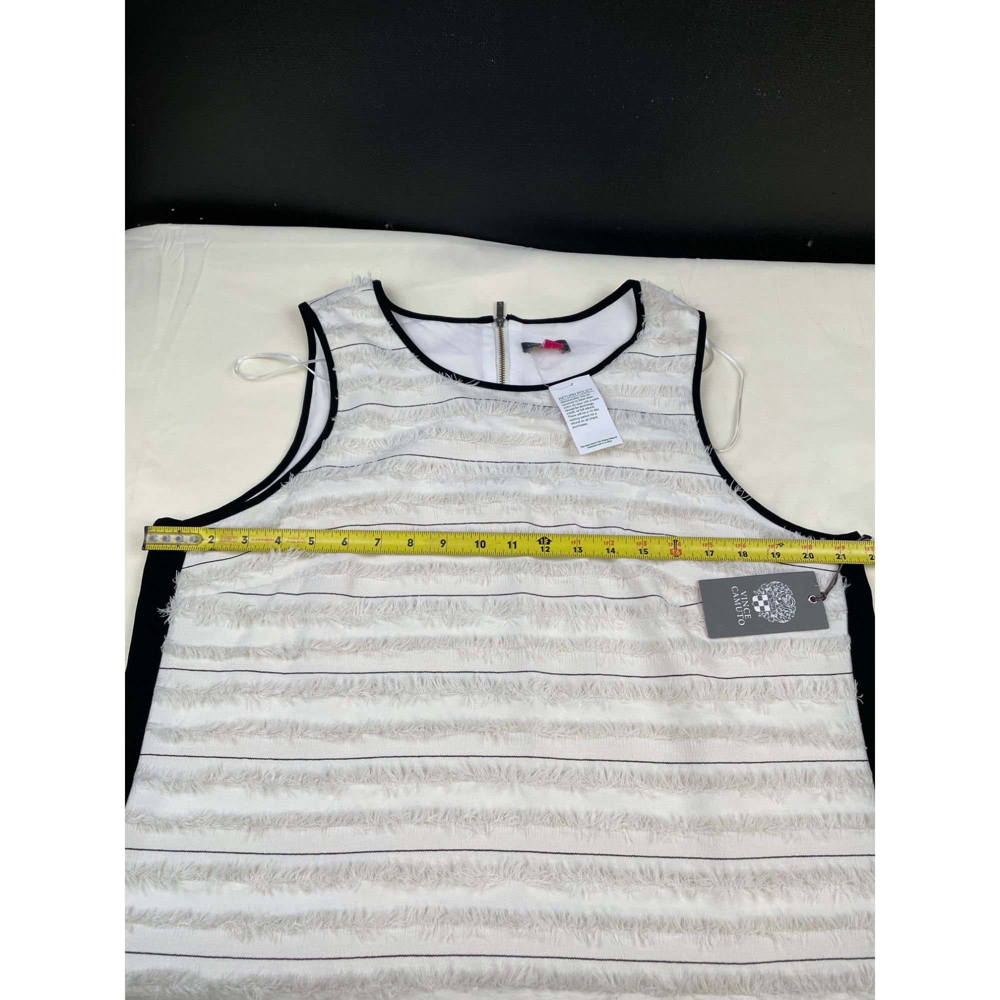 Vince Camuto Vince Camuto Women's Off White/ Black Sleeveless Dress Size Size XXL / US 16-18 / IT 52-54 - 7 Thumbnail