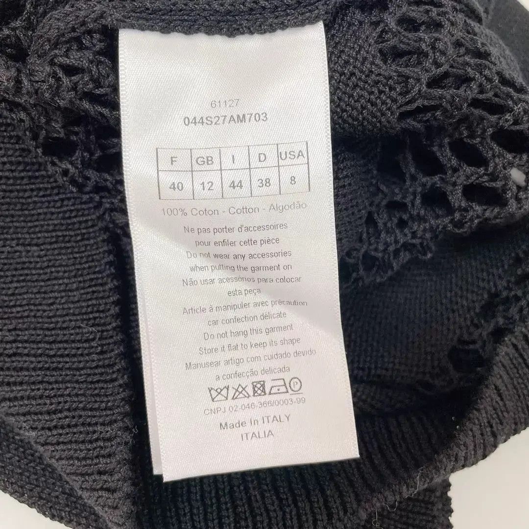 Dior DIOR Black Cutout Crewneck Knit Top F40 Size M / US 6-8 / IT 42-44 - 6 Thumbnail