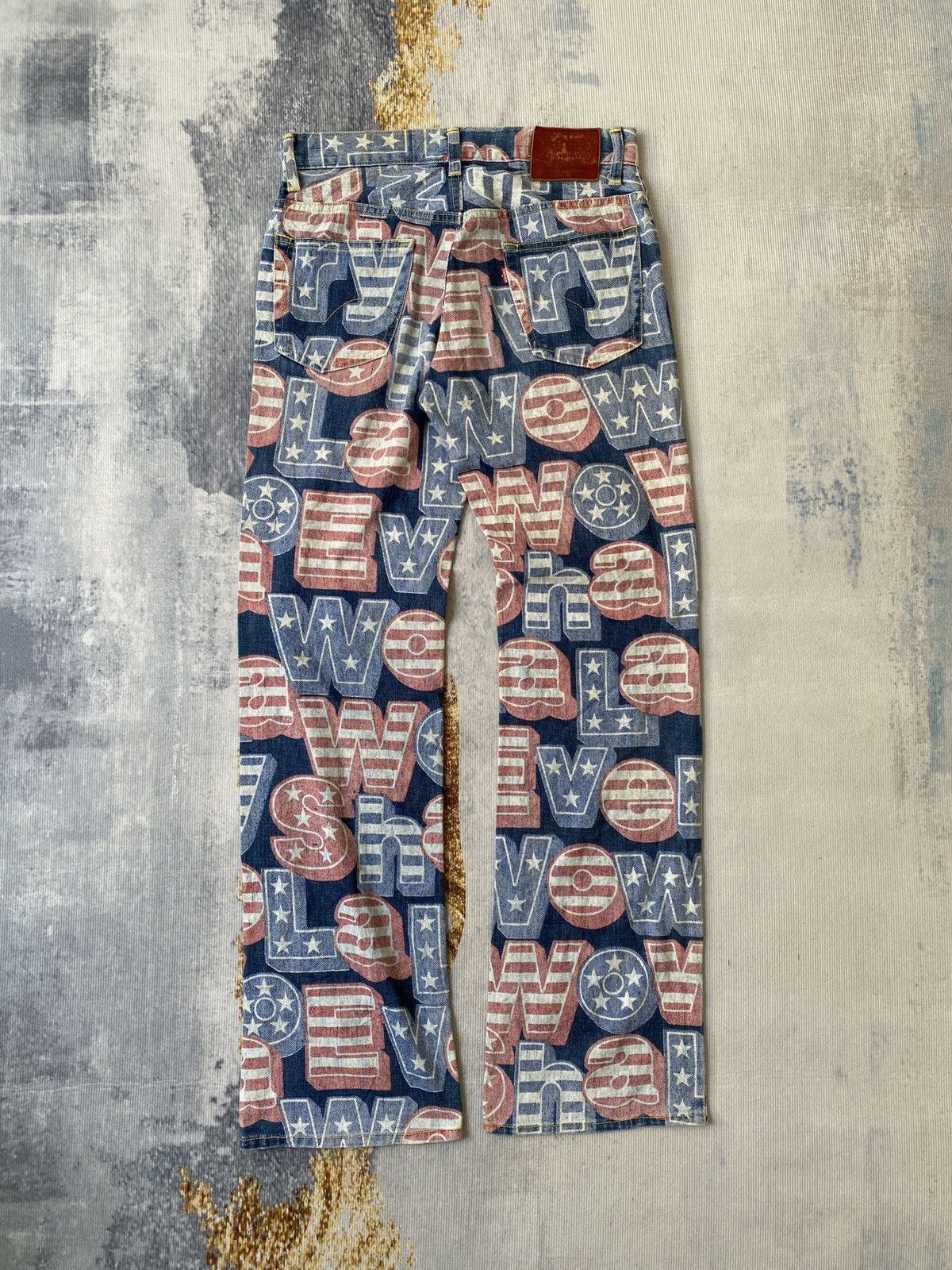 Hysteric Glamour AW1998 Japanese Brand Hysteric Glamour Overprint Jeans Size US 28 / EU 44 - 3 Thumbnail
