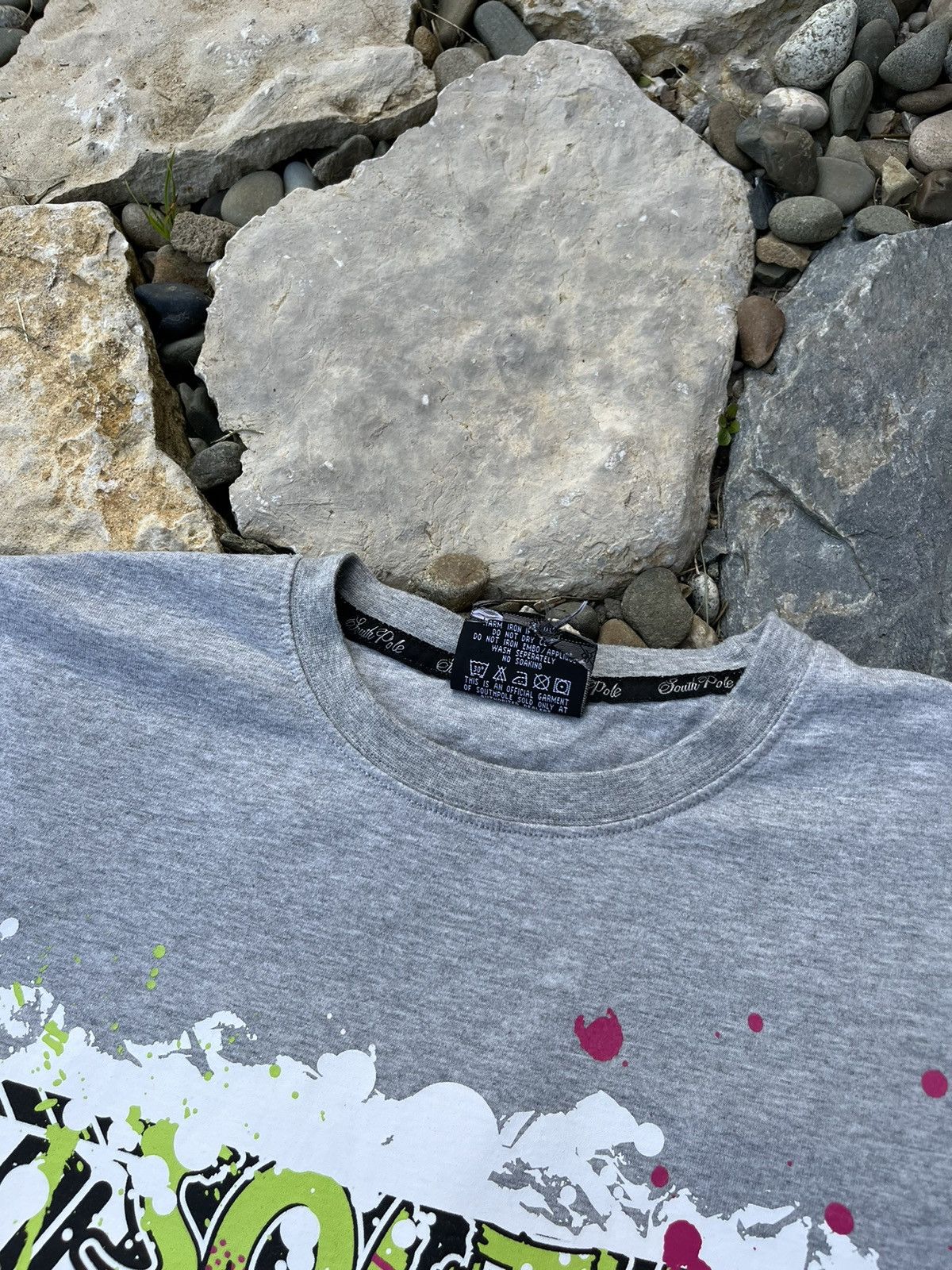 Southpole × Vintage South Pole vintage tee t-shirt graffiti paint y2k multi logo Size US M / EU 48-50 / 2 - 9 Thumbnail