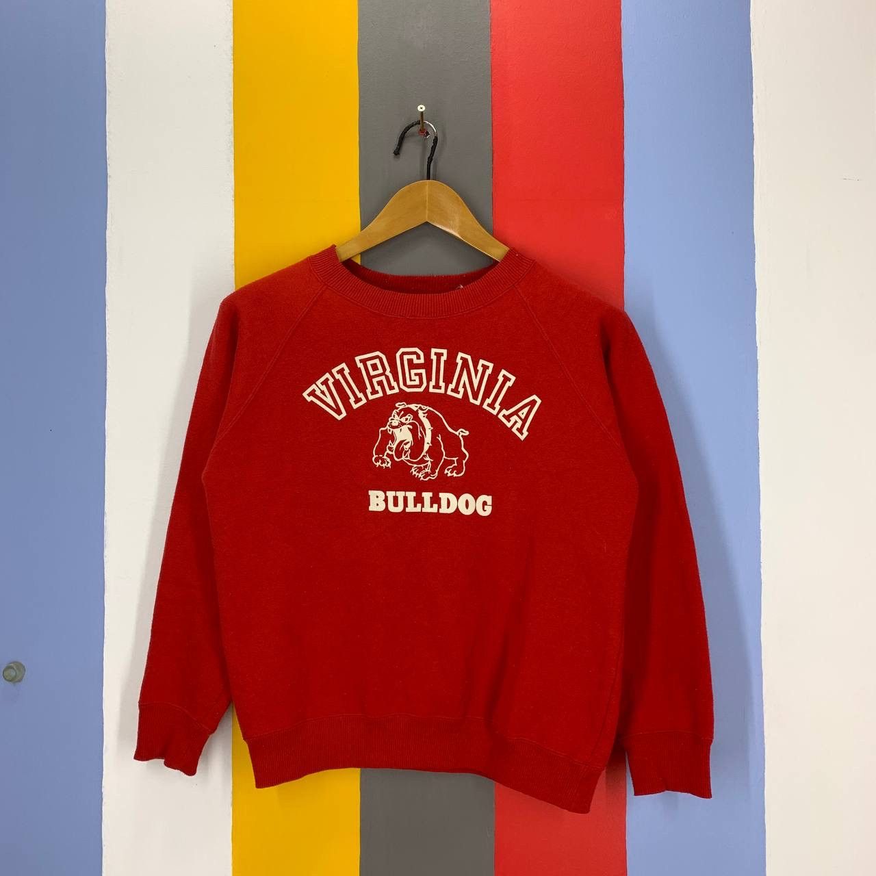 Japanese Brand VIRGINIA BULLDOG Crew Neck Sweatshirt #2301/24 Size US S / EU 44-46 / 1 - 1 Thumbnail