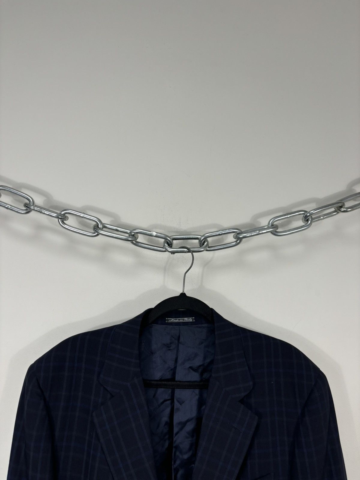 Aquascutum Aquascutum Men’s Windowpane Fine Worsted Wool Blazer Jacket Size 44R - 5 Thumbnail